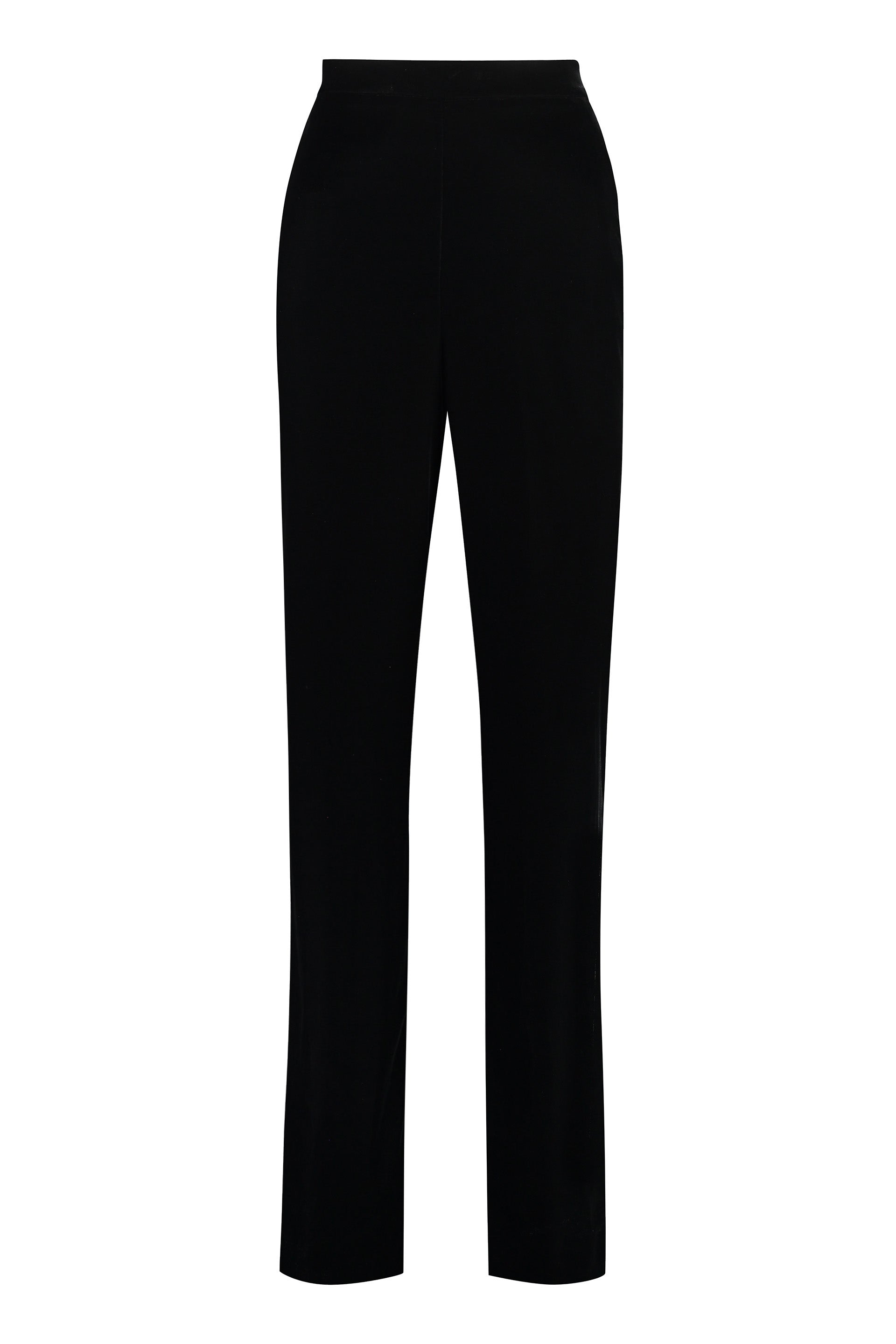 ETRO Luxury Velvet Trousers with Elastic Back Waist Insert
