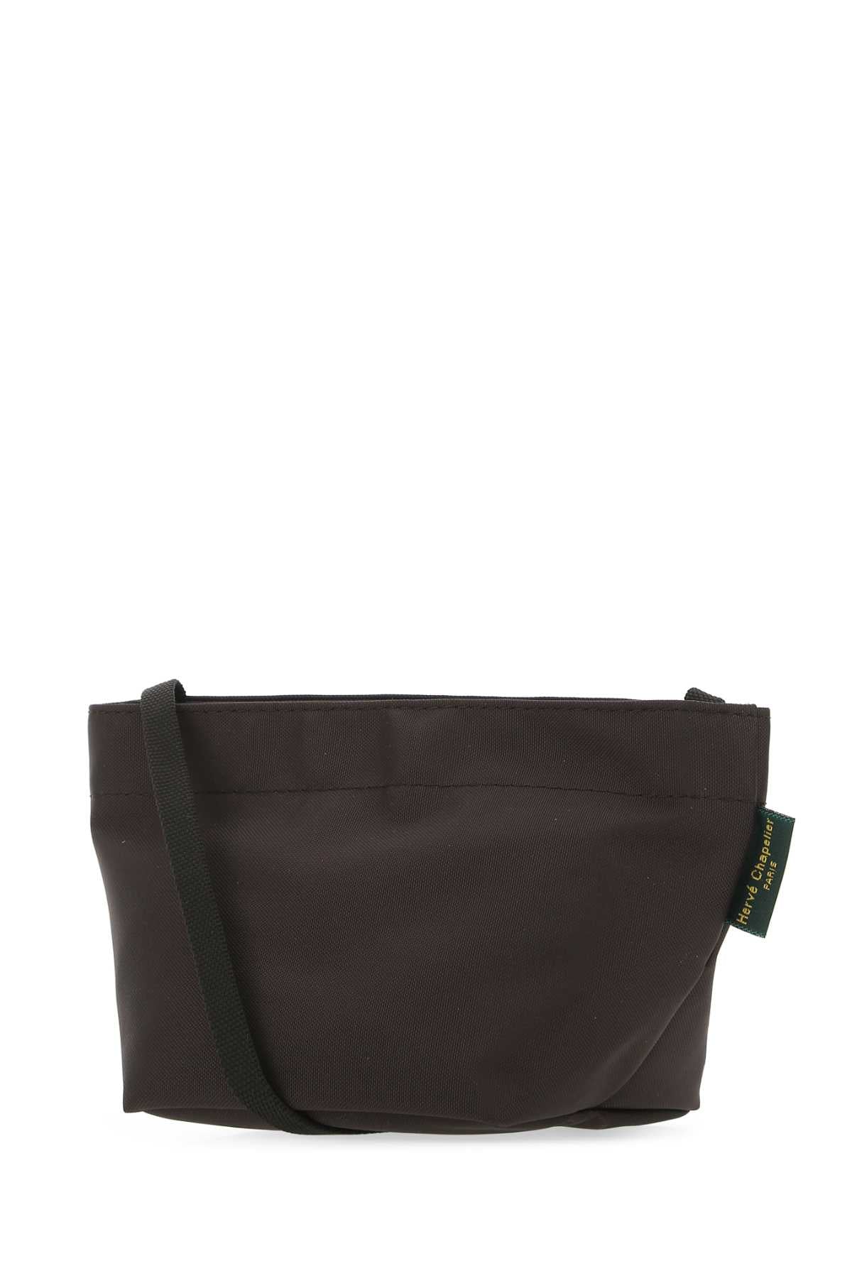 HERVÉ CHAPELIER Mini Canvas Crossbody Handbag with Square Base