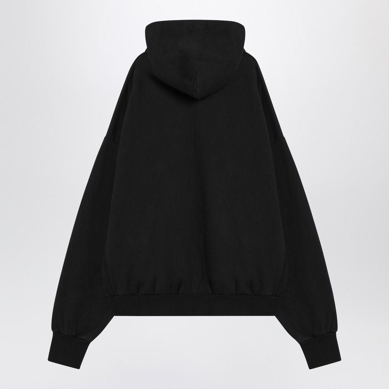 FEAR OF GOD ESSENTIALS University Logo Black Hoodie for Men
