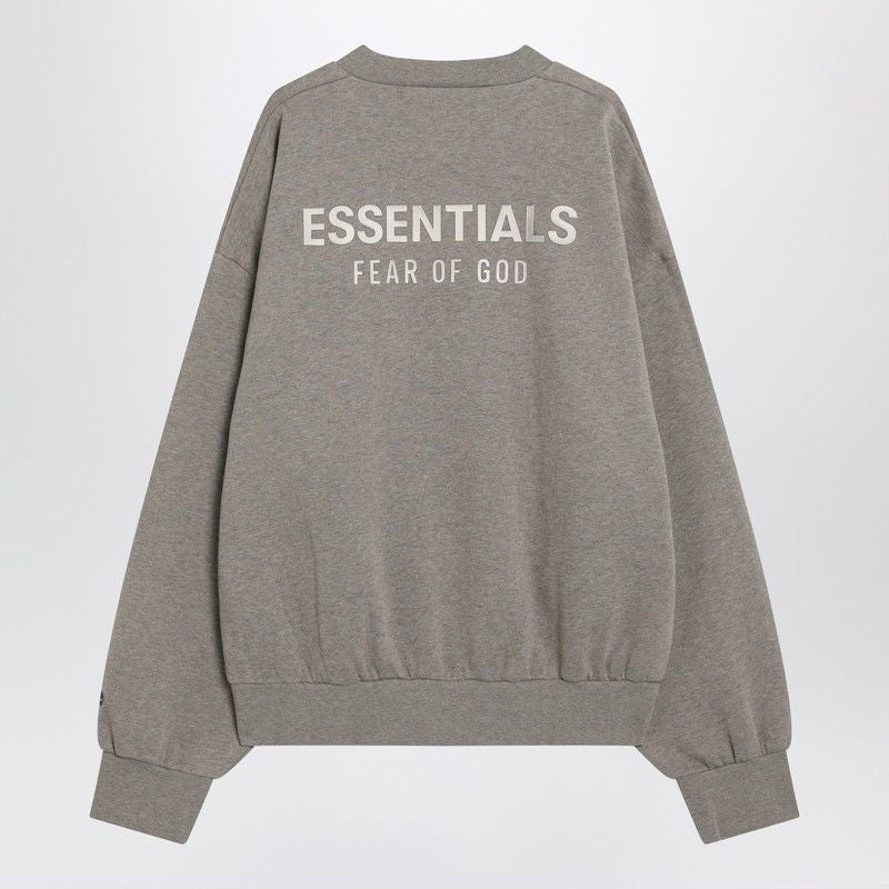 FEAR OF GOD ESSENTIALS Brushed Cotton Crewneck Sweatshirt - FW25