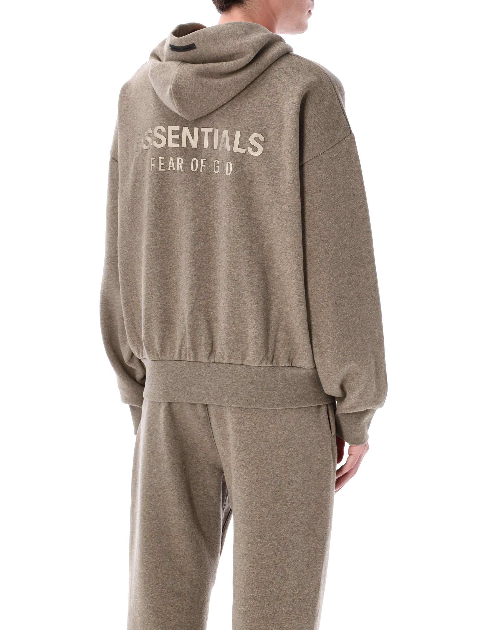 FEAR OF GOD ESSENTIALS Classic Fit Fleece Zip-Up Hoodie for Men