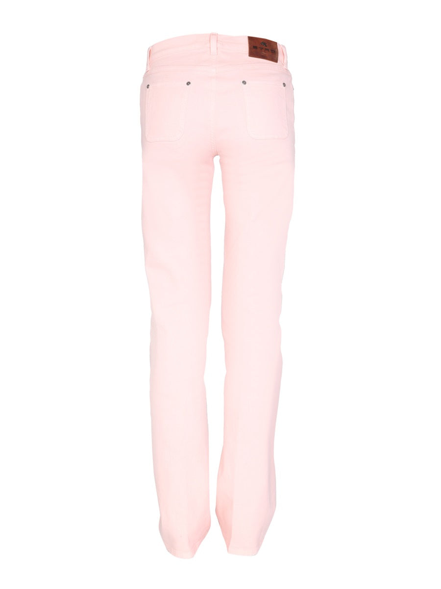 ETRO Embroidered Floral Detail Jeans