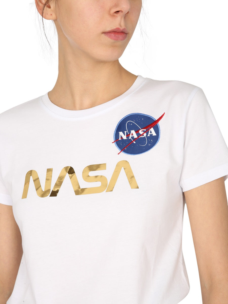 ALPHA INDUSTRIES NASA Crew Neck T-Shirt for Women