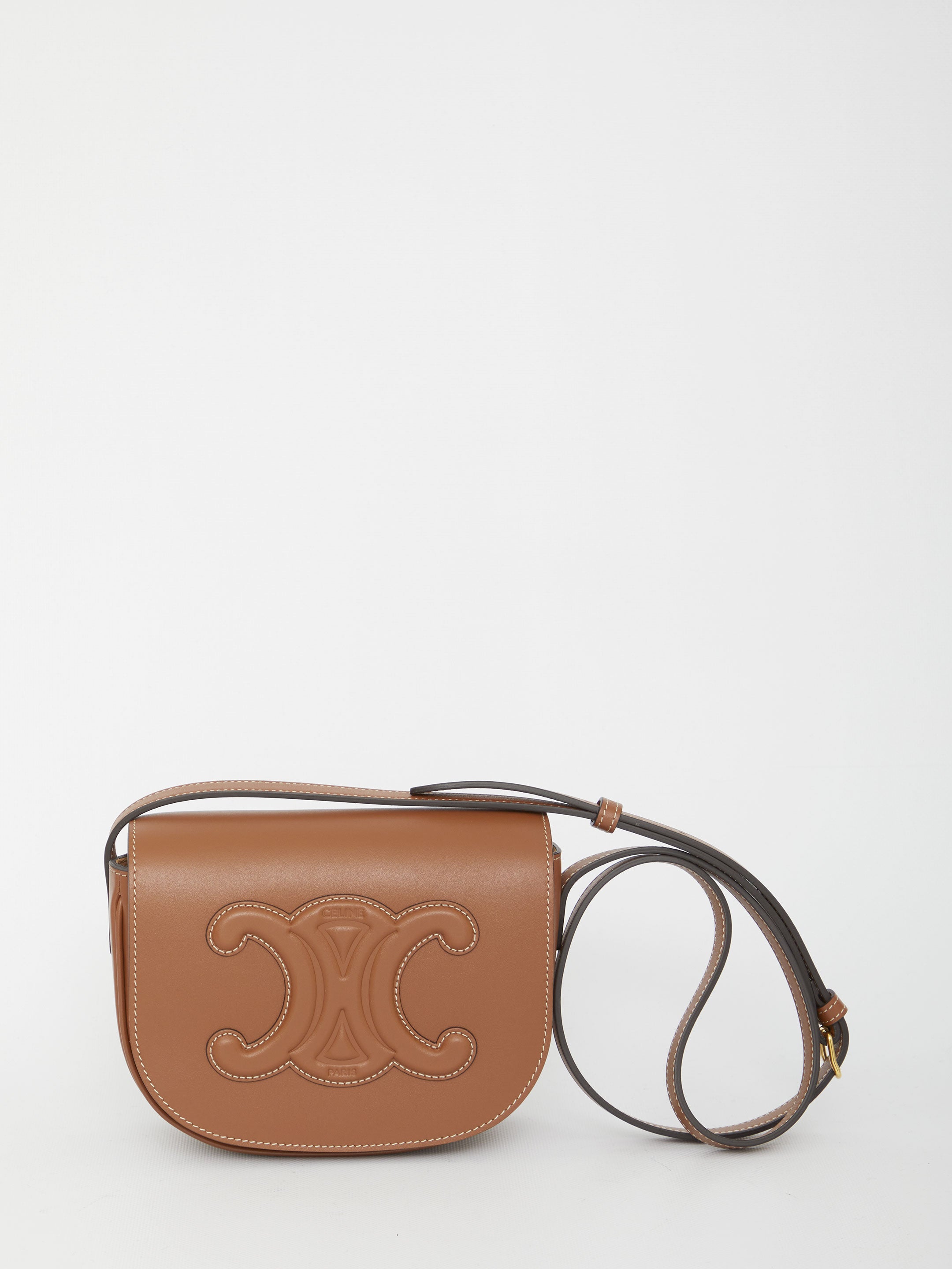 CELINE Mini Crossbody Handbag with Embossed Detail
