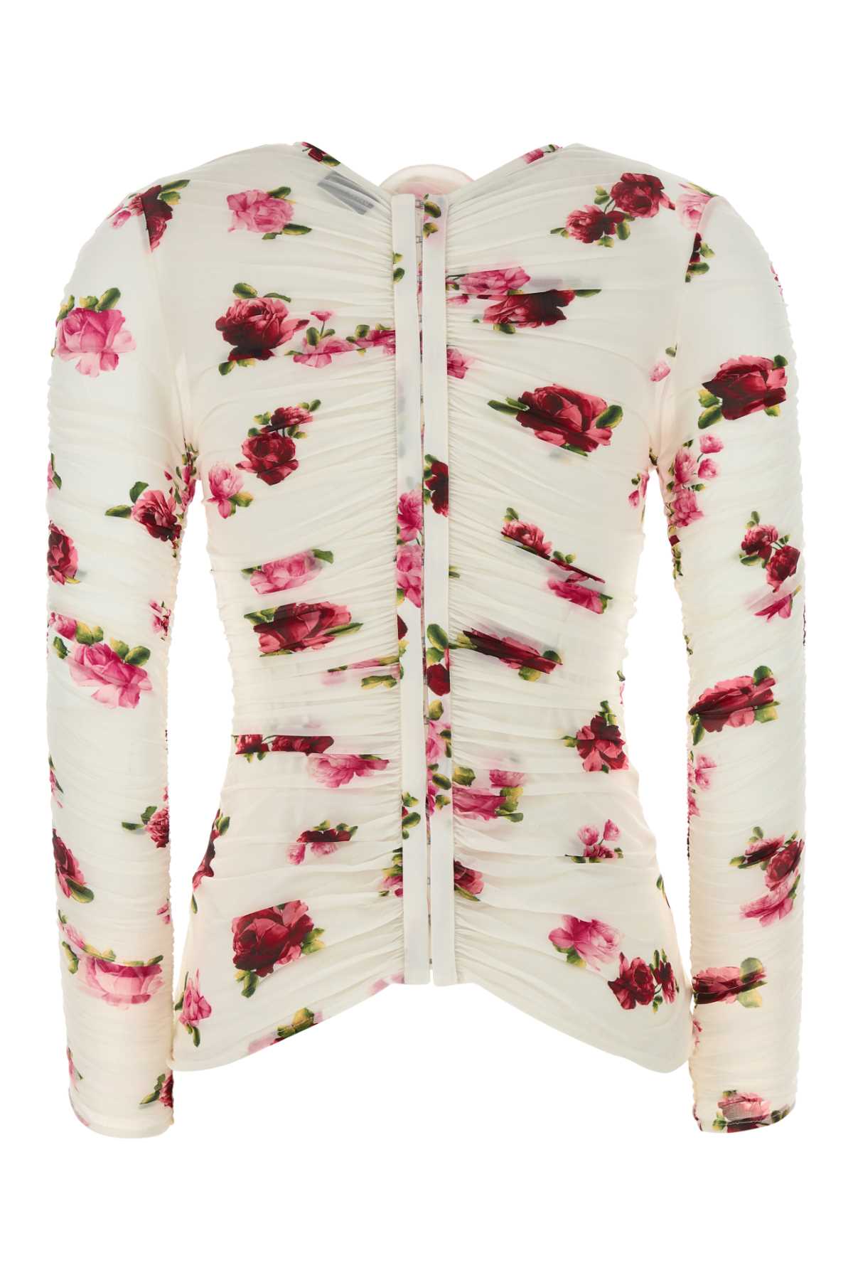 MAGDA BUTRYM Printed Stretch Cupro Top for Women