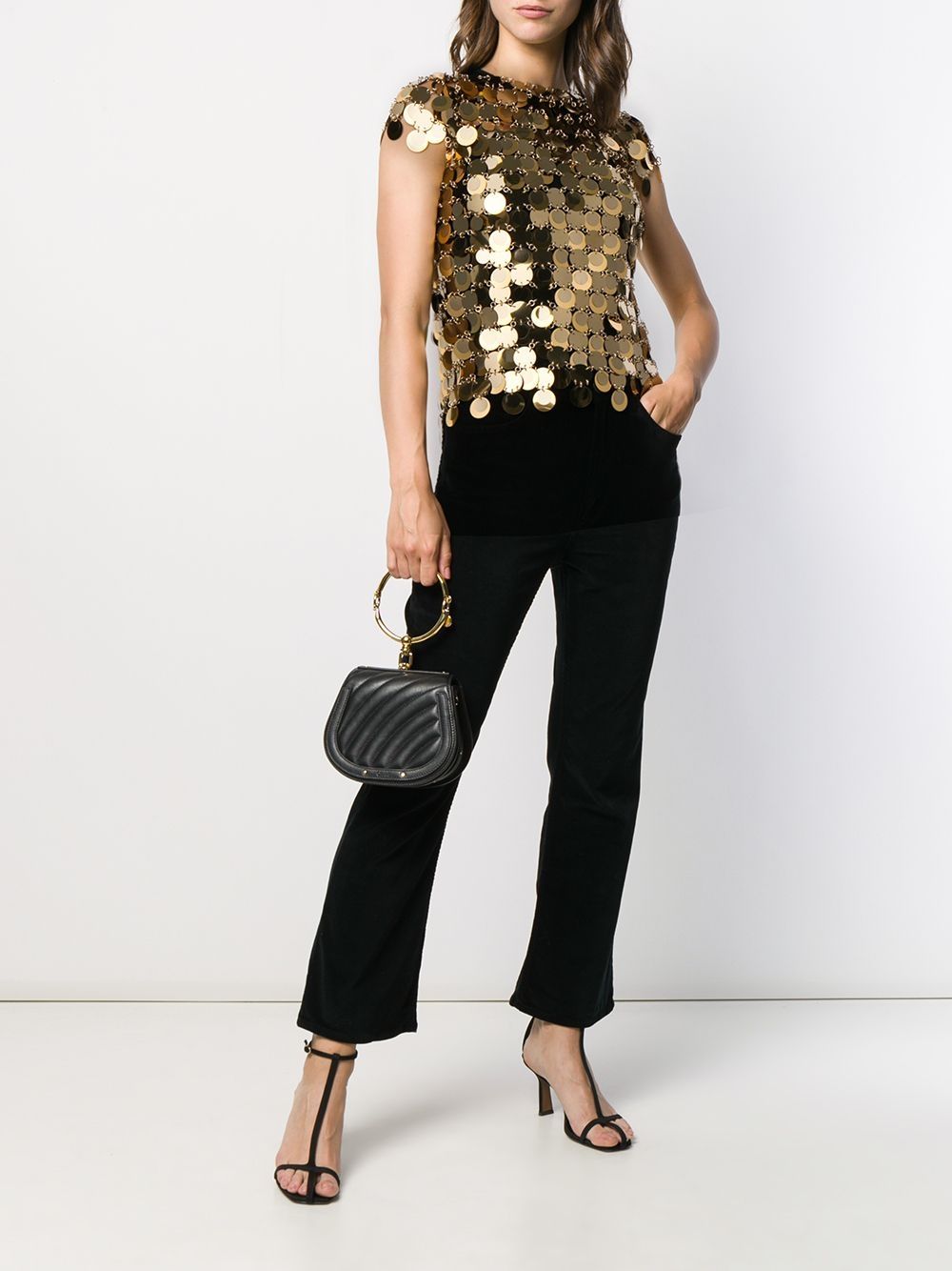 PACO RABANNE Glamorous Sequin Mini Top