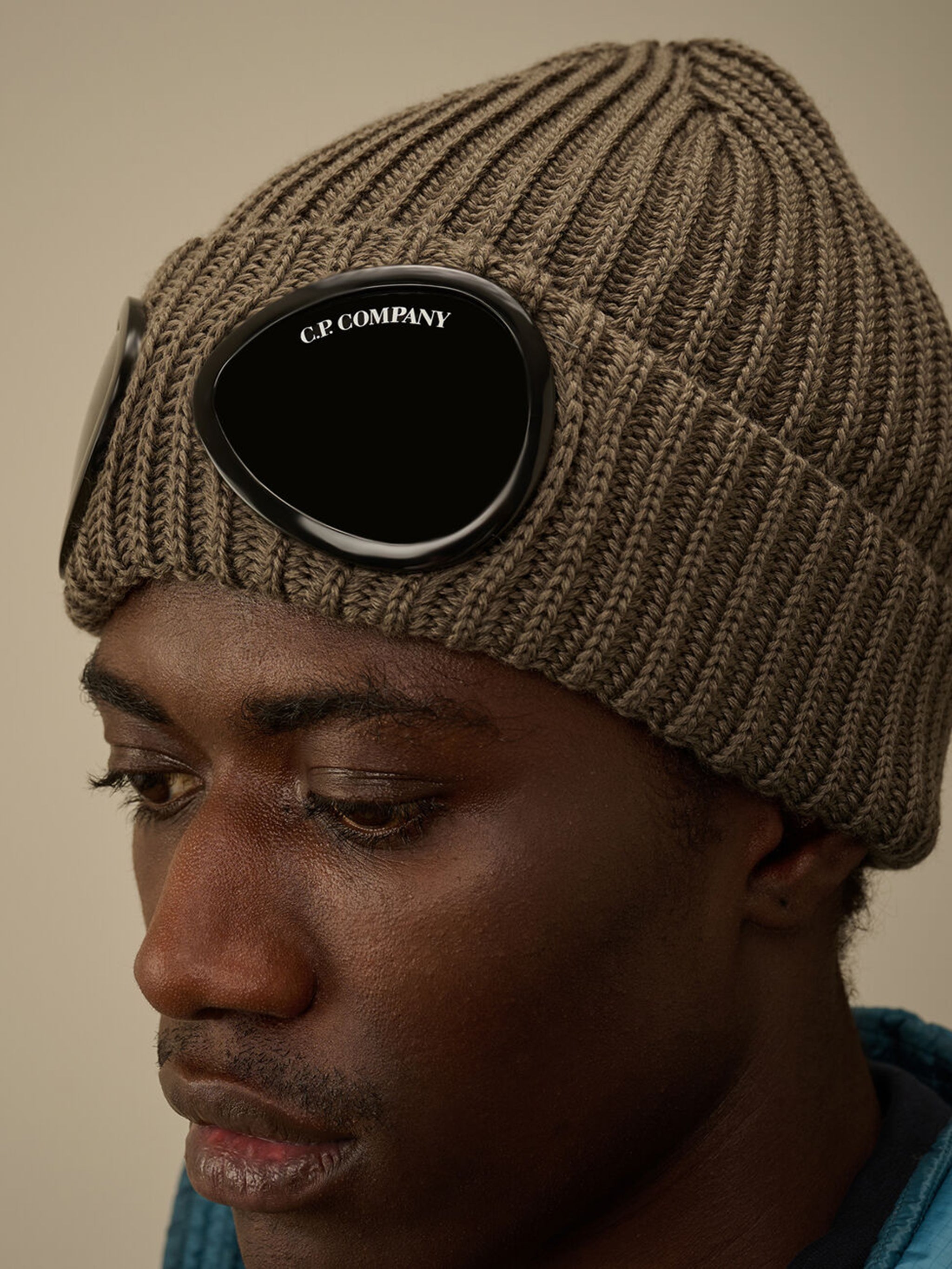 C.P.COMPANY Extrafine Merino Wool Goggle Beanie