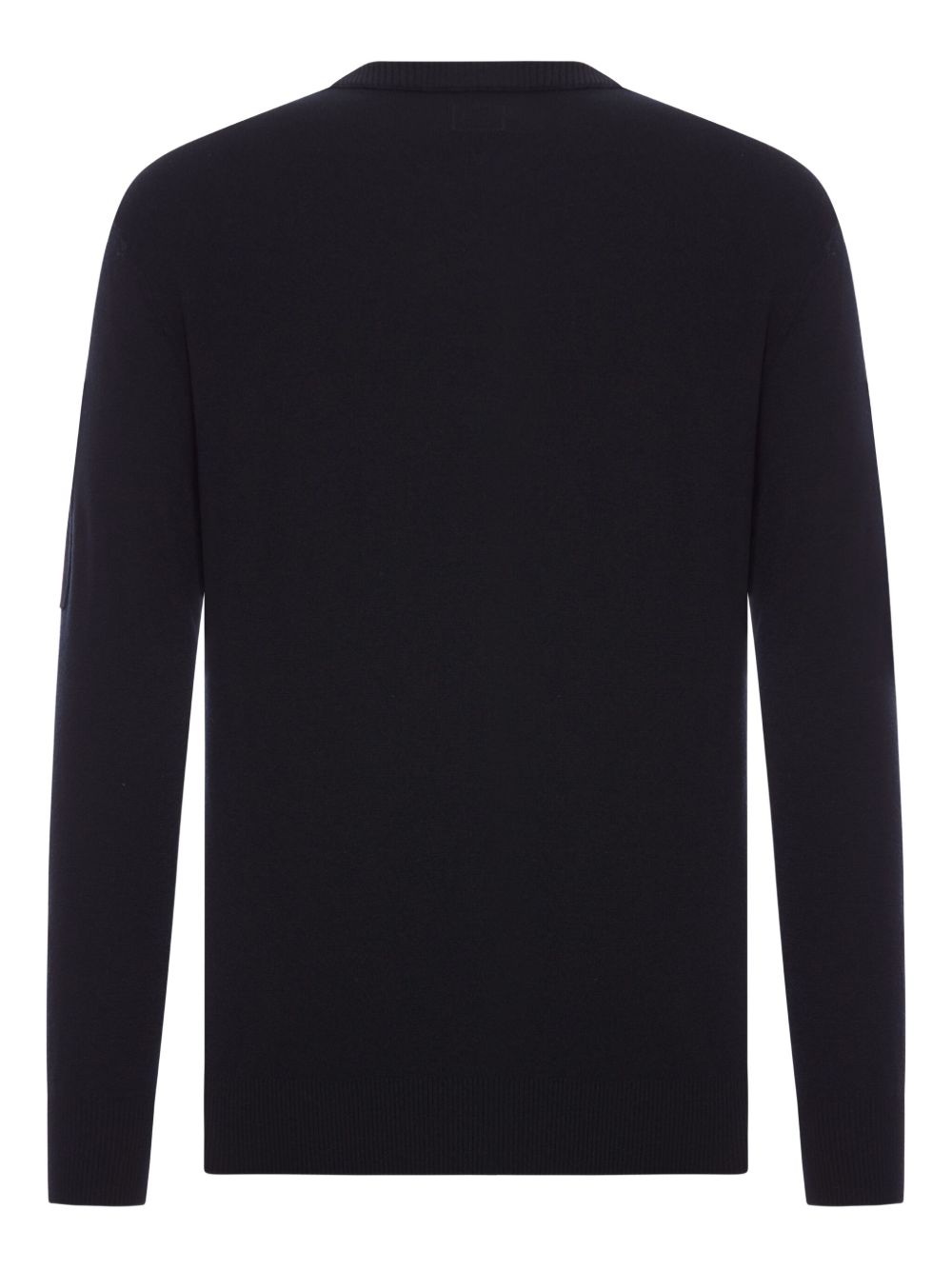 C.P.COMPANY Wool Crewneck Sweater with Pocket and Lens Detail - Men's
