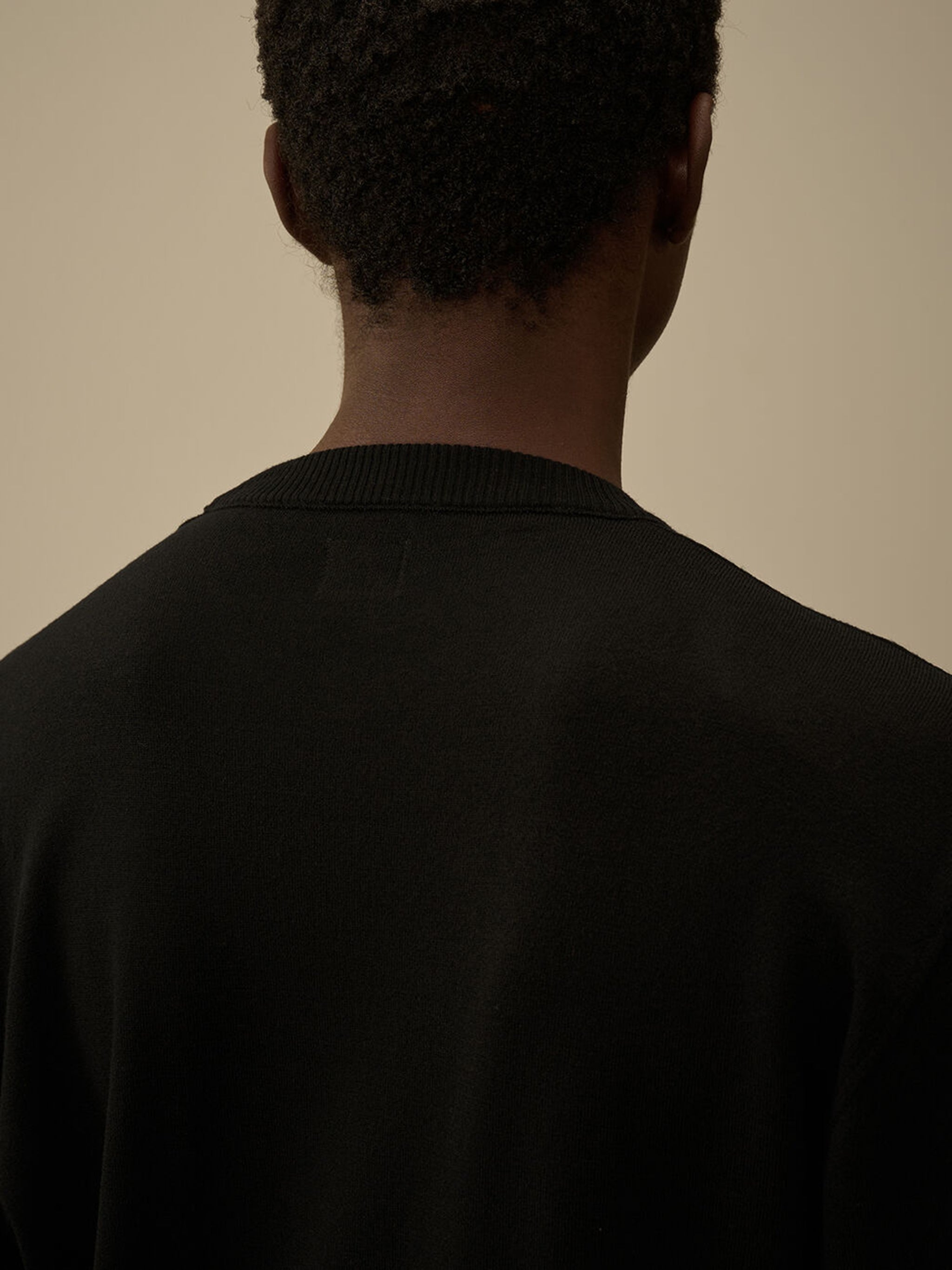 C.P.COMPANY Wool Crewneck Sweater with Pocket and Lens Detail - Men's