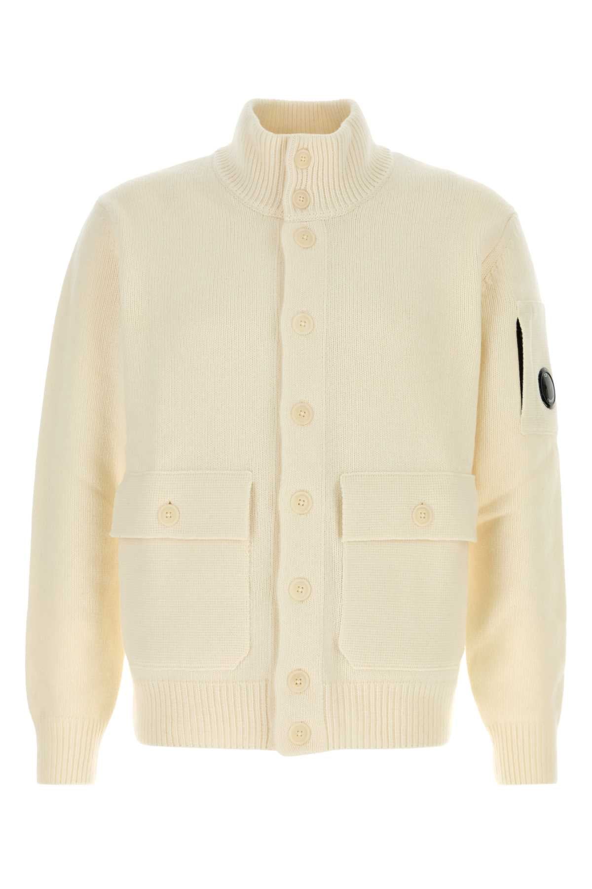 C.P.COMPANY Wool Blend Cardigan for Men - FW25 Collection