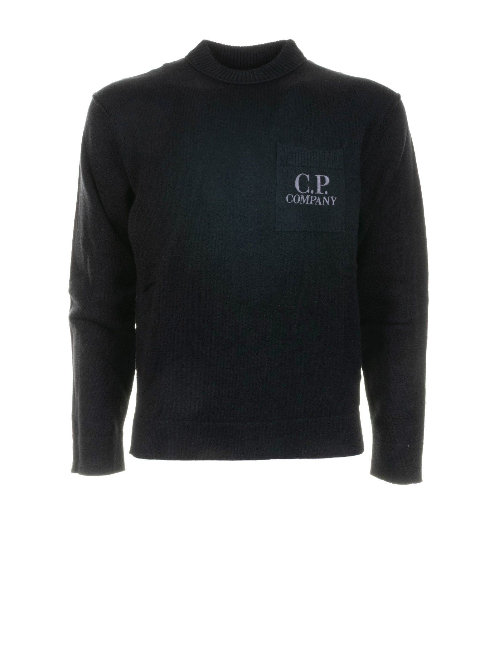 C.P.COMPANY Men's Long-Sleeved Shirt with Logo Patch