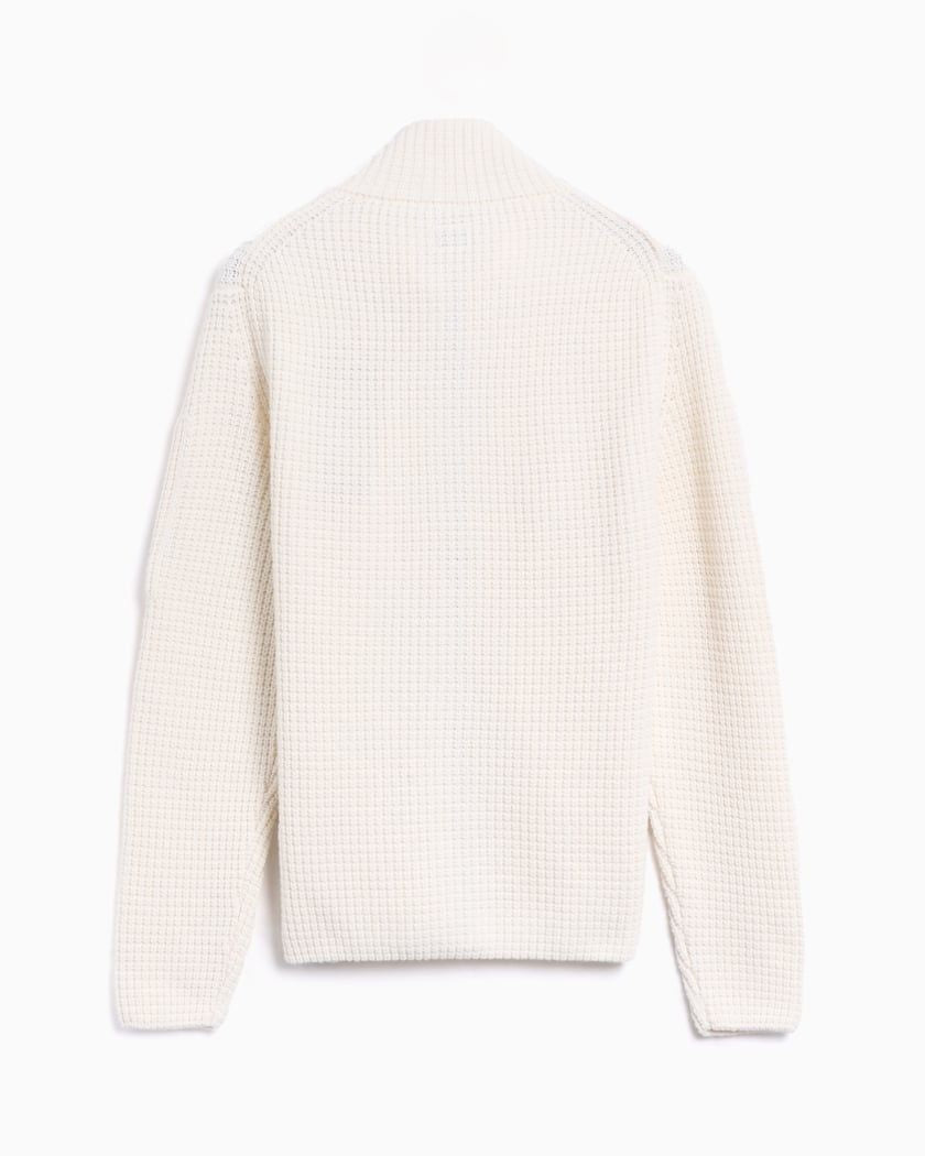 C.P.COMPANY Waffle-Knit Zip-Front Cardigan for Men