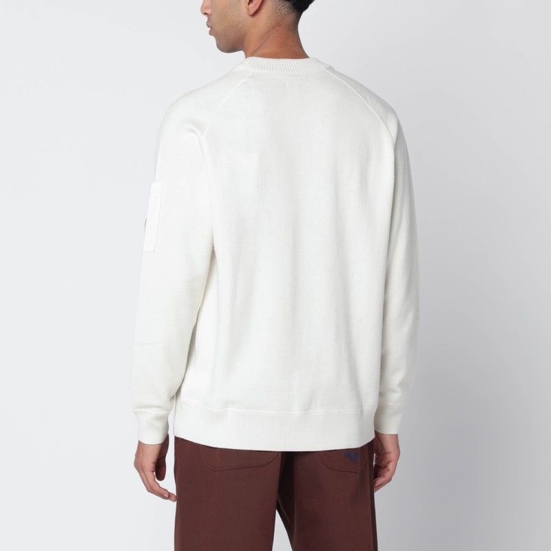 C.P.COMPANY Men's Crewneck Wool and Cotton Sweater with Pocket - Size M