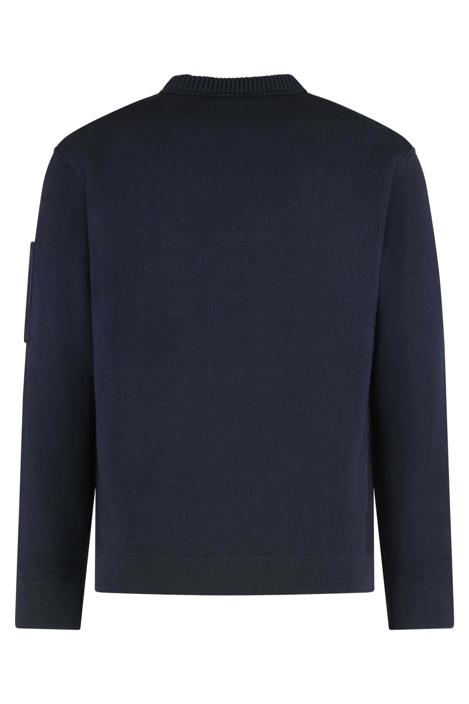 C.P.COMPANY Cotton-Blend Sweater with Sleeve Lens Detail