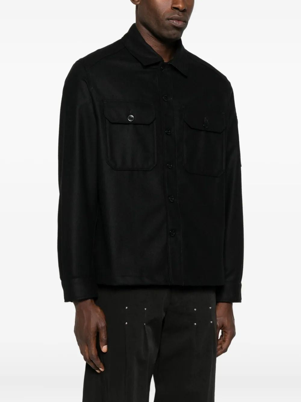 C.P.COMPANY Double Fabric Wool Blend Shirt Jacket for Men