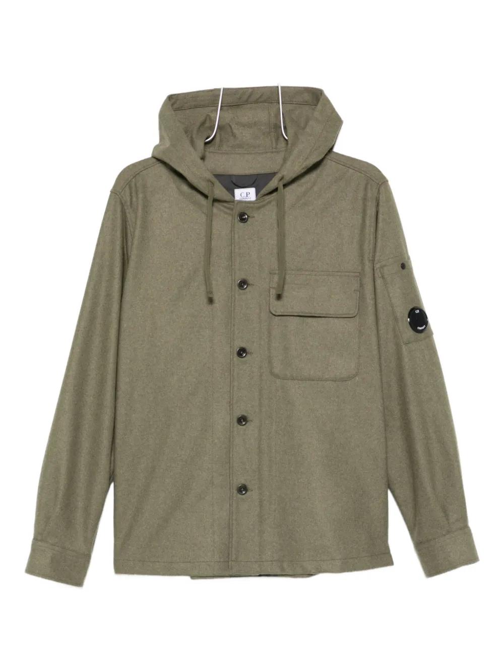 C.P.COMPANY Hooded Button Closure Jacket for Men