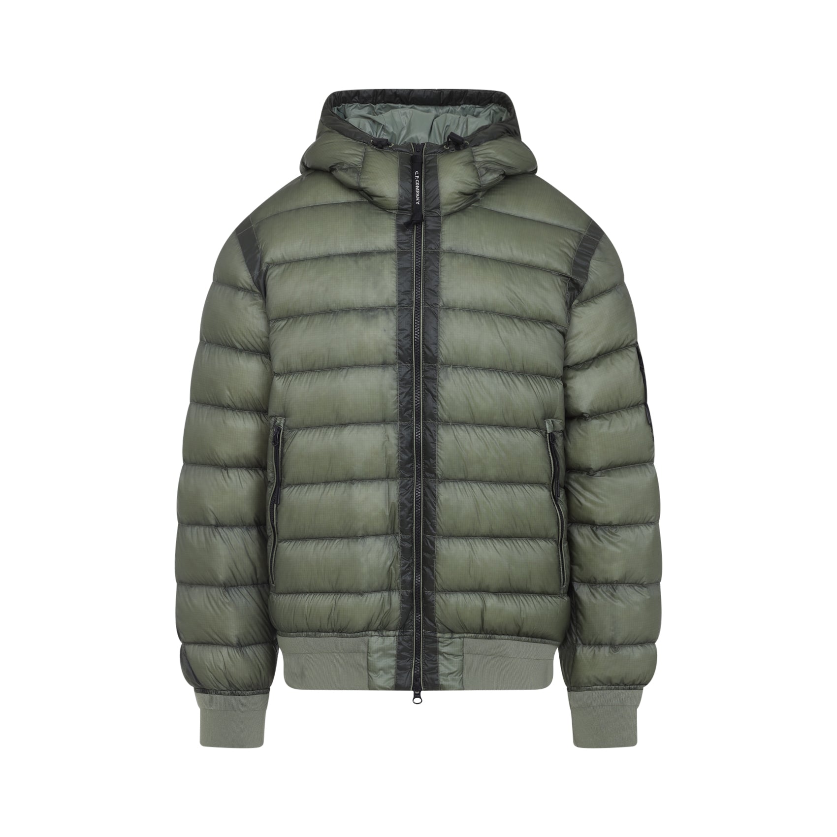 C.P.COMPANY Men's Hooded Short Down Jacket