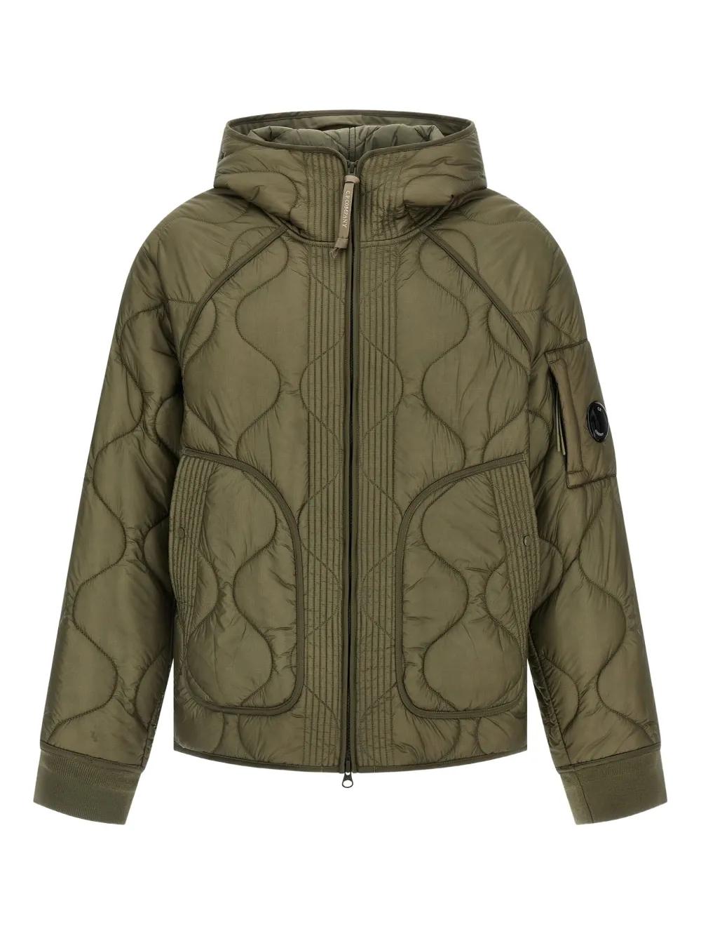 C.P.COMPANY Men's Adjustable Hood Padded Jacket