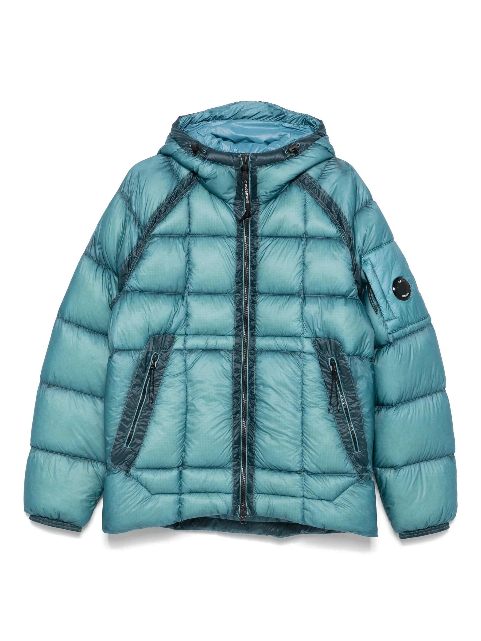 C.P.COMPANY Men's Adjustable Hooded Down Jacket - Size M