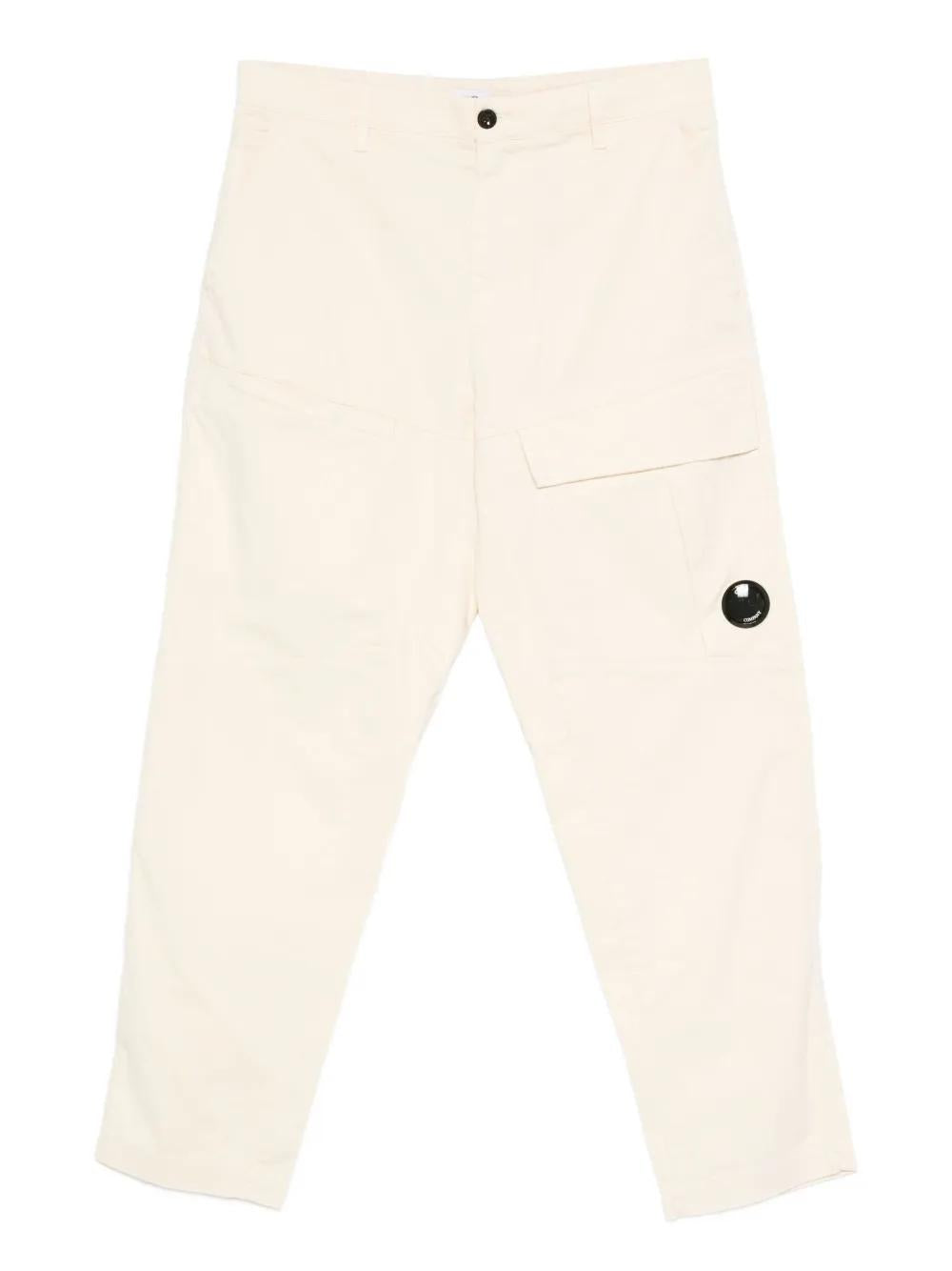 C.P.COMPANY Men's Straight Leg Trousers with Multiple Pockets