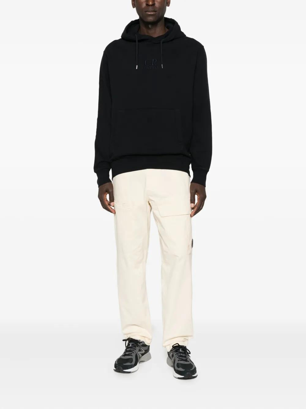 C.P.COMPANY Men's Straight Leg Trousers with Multiple Pockets