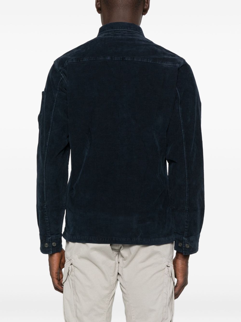 C.P.COMPANY Classic Corduroy Shirt with Chest Pocket for Men