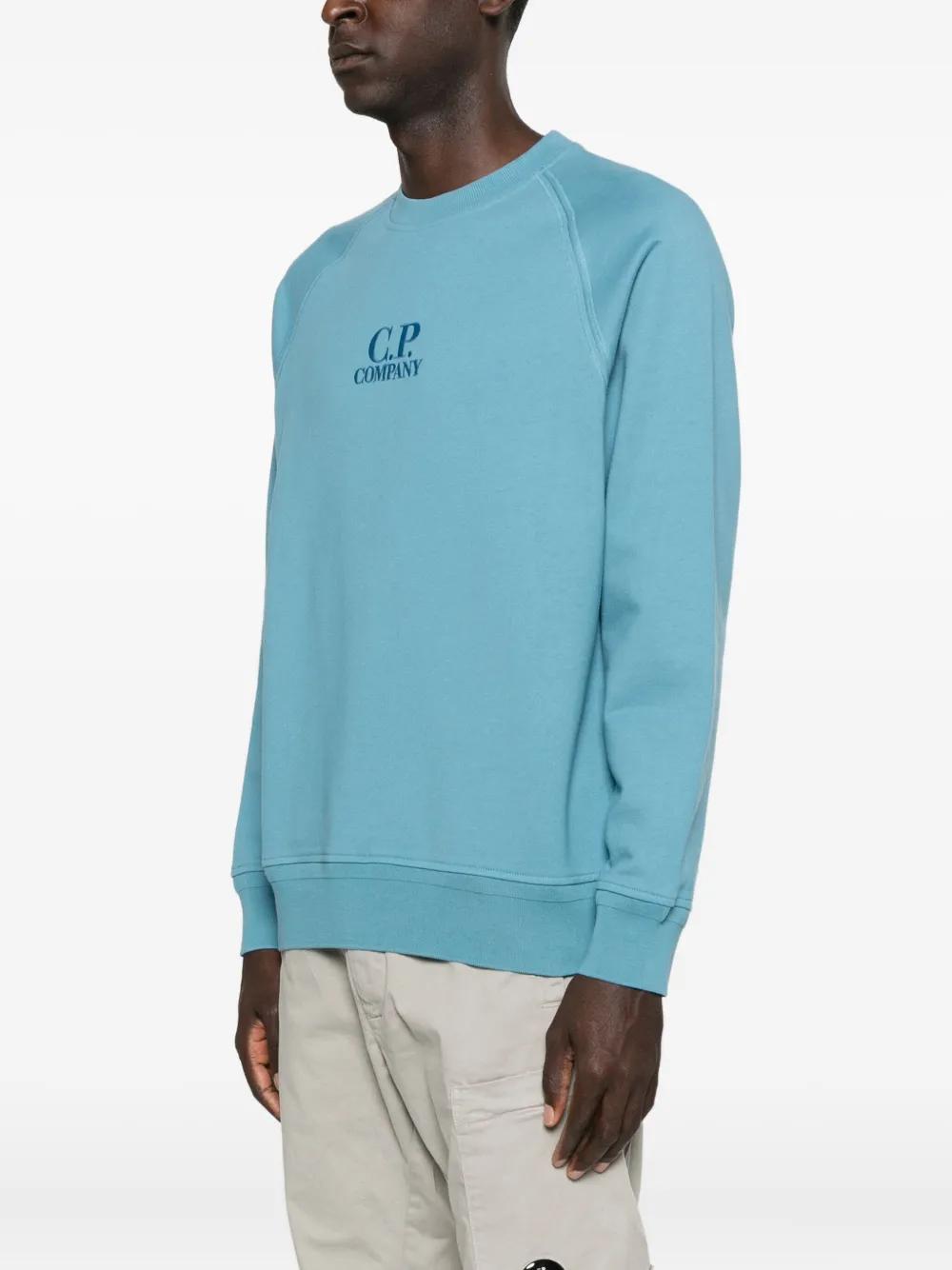 C.P.COMPANY Embroidered Sweater with Raglan Sleeves