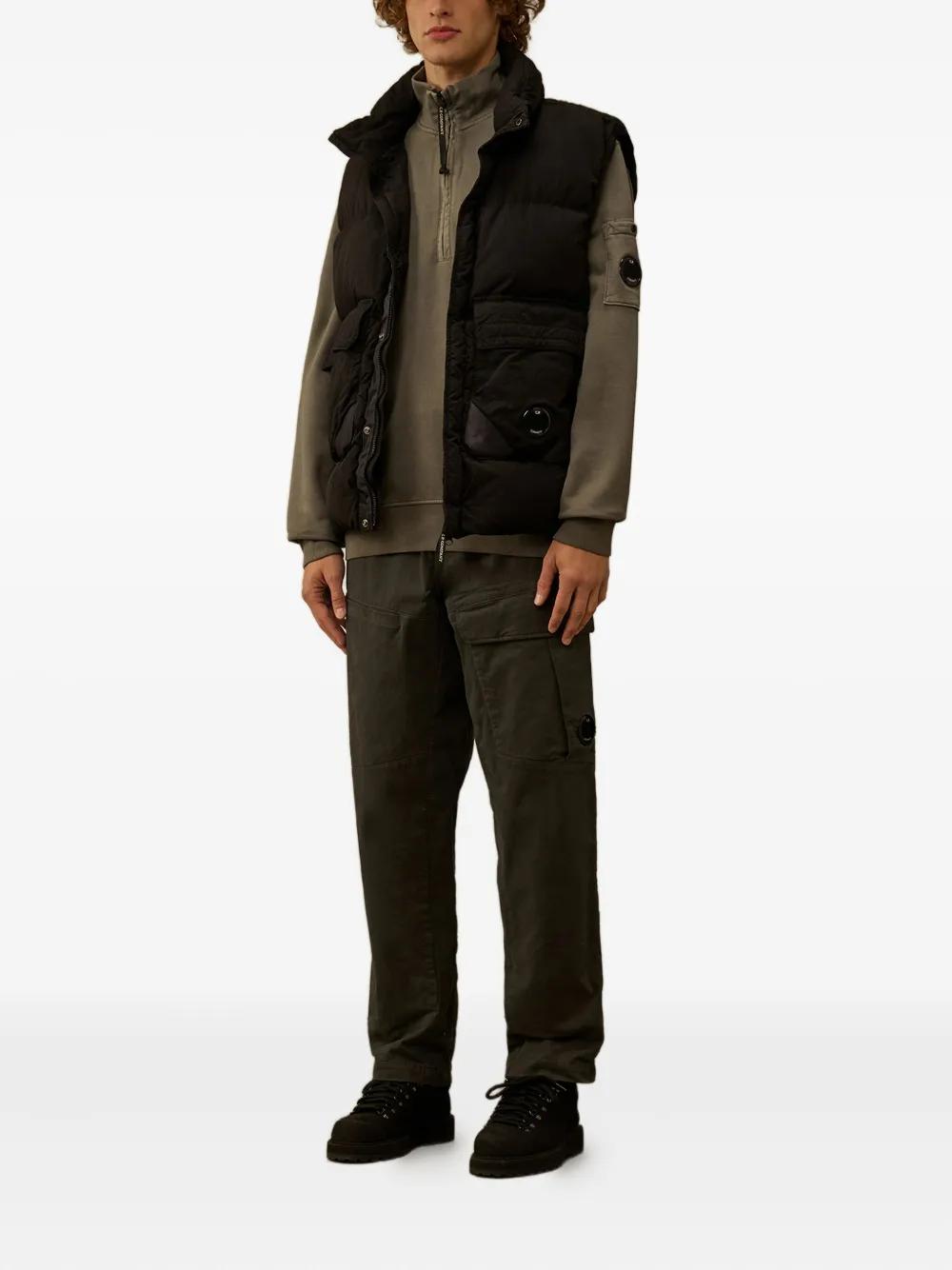 C.P.COMPANY Half-Zip Sweatshirt with Lens Pocket for Men