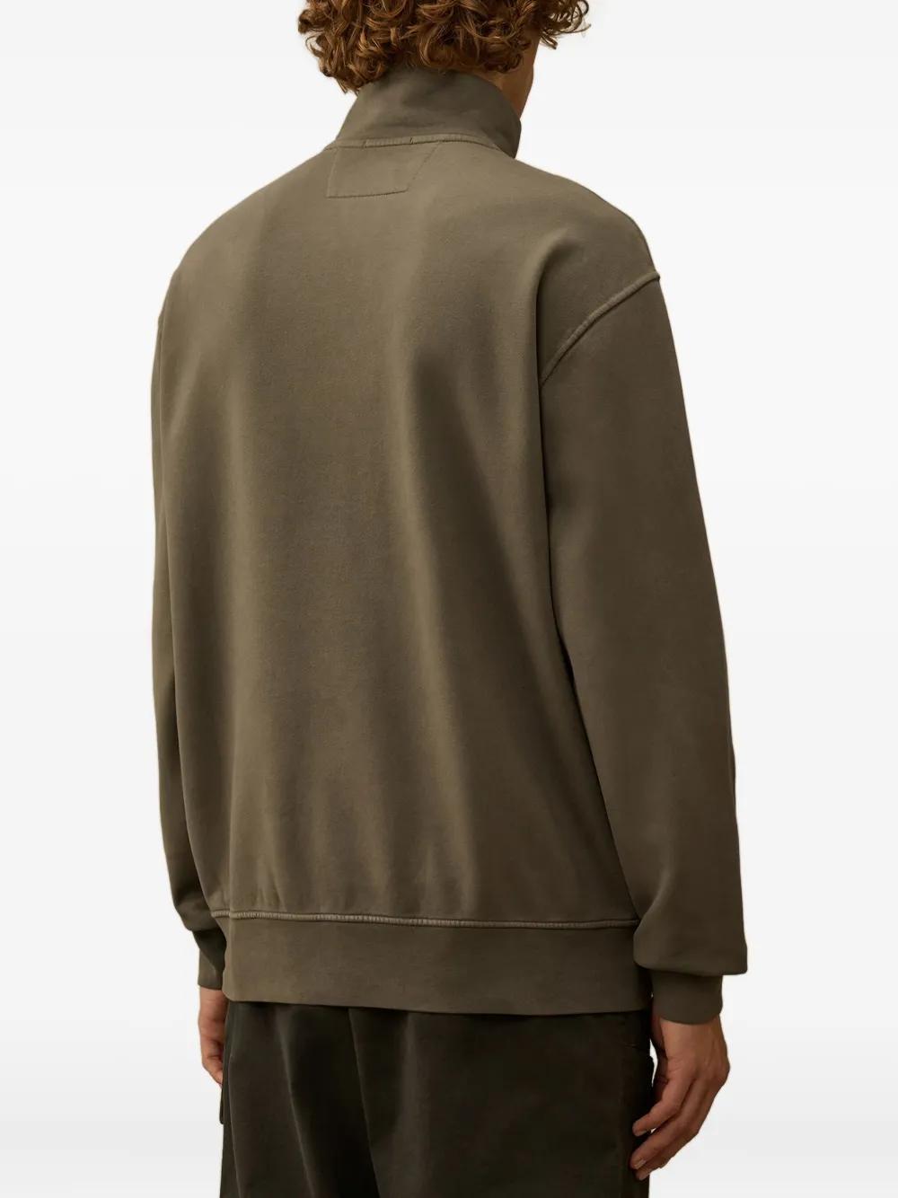 C.P.COMPANY Half-Zip Sweatshirt with Lens Pocket for Men