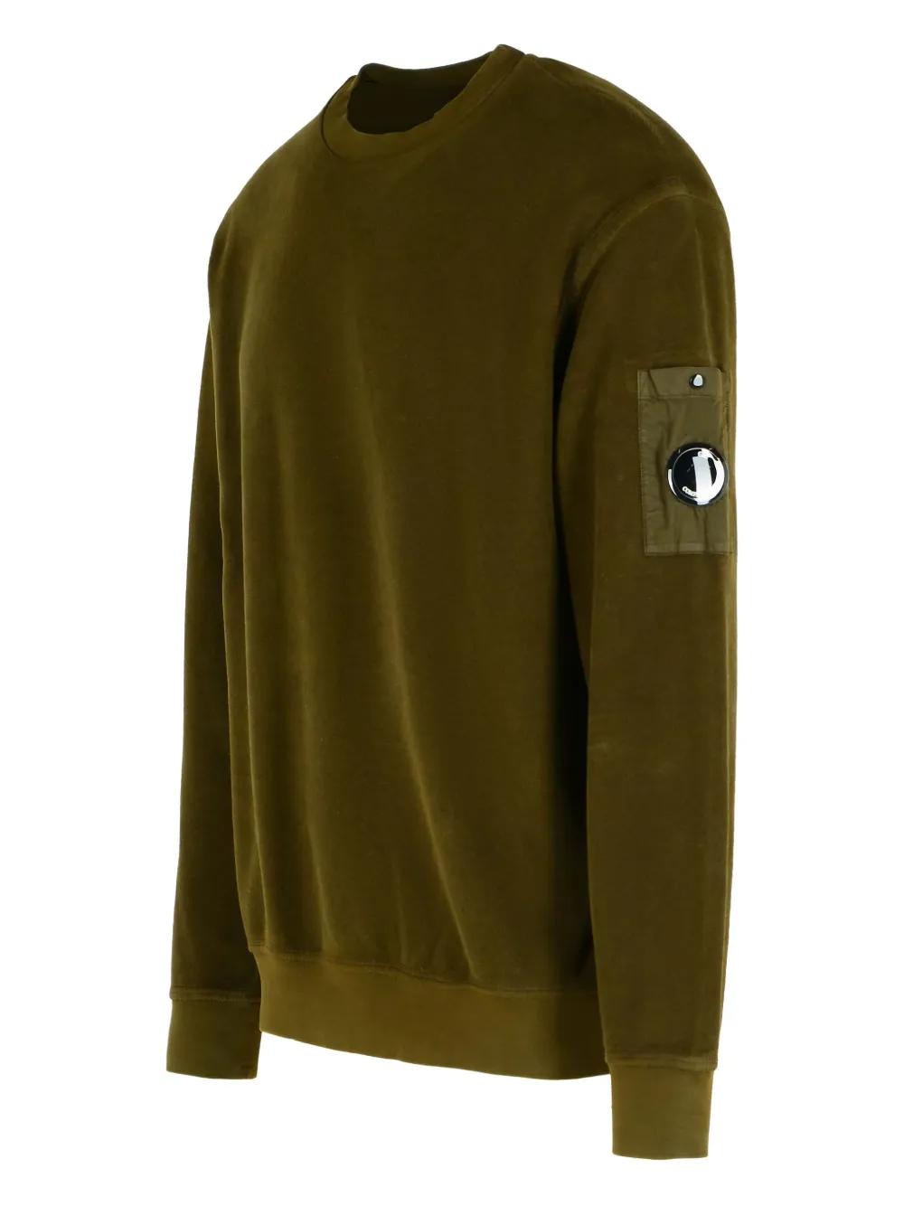 C.P.COMPANY Crew Neck Sweatshirt with Patch Pocket