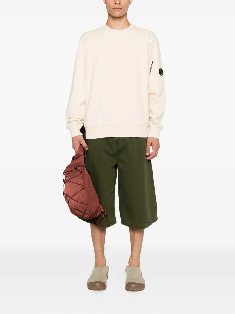 C.P.COMPANY Crew Neck Sweatshirt with Lens Detail for Men