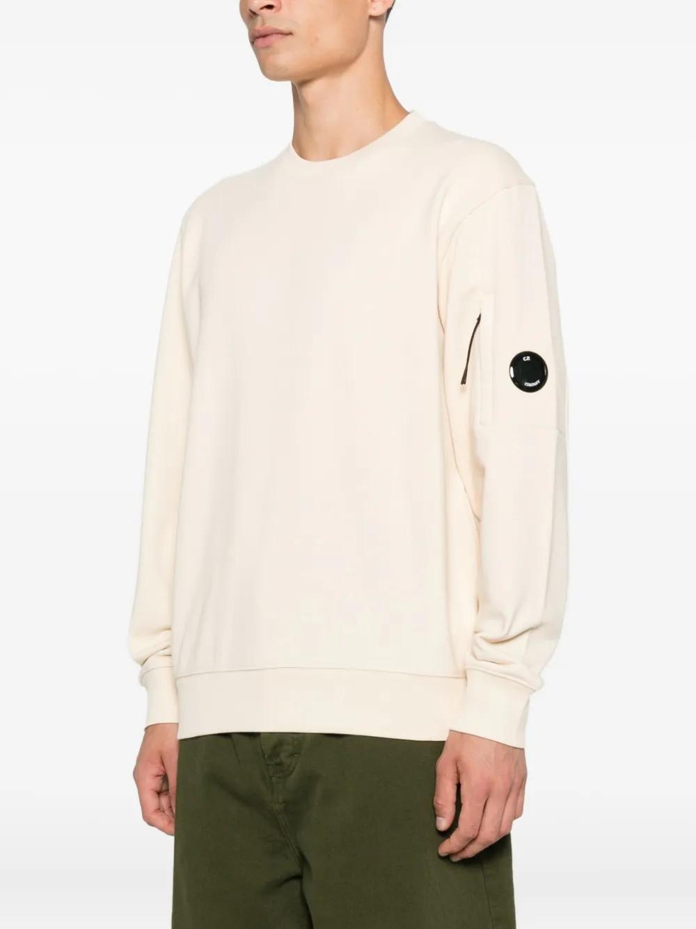 C.P.COMPANY Crew Neck Sweatshirt with Lens Detail for Men