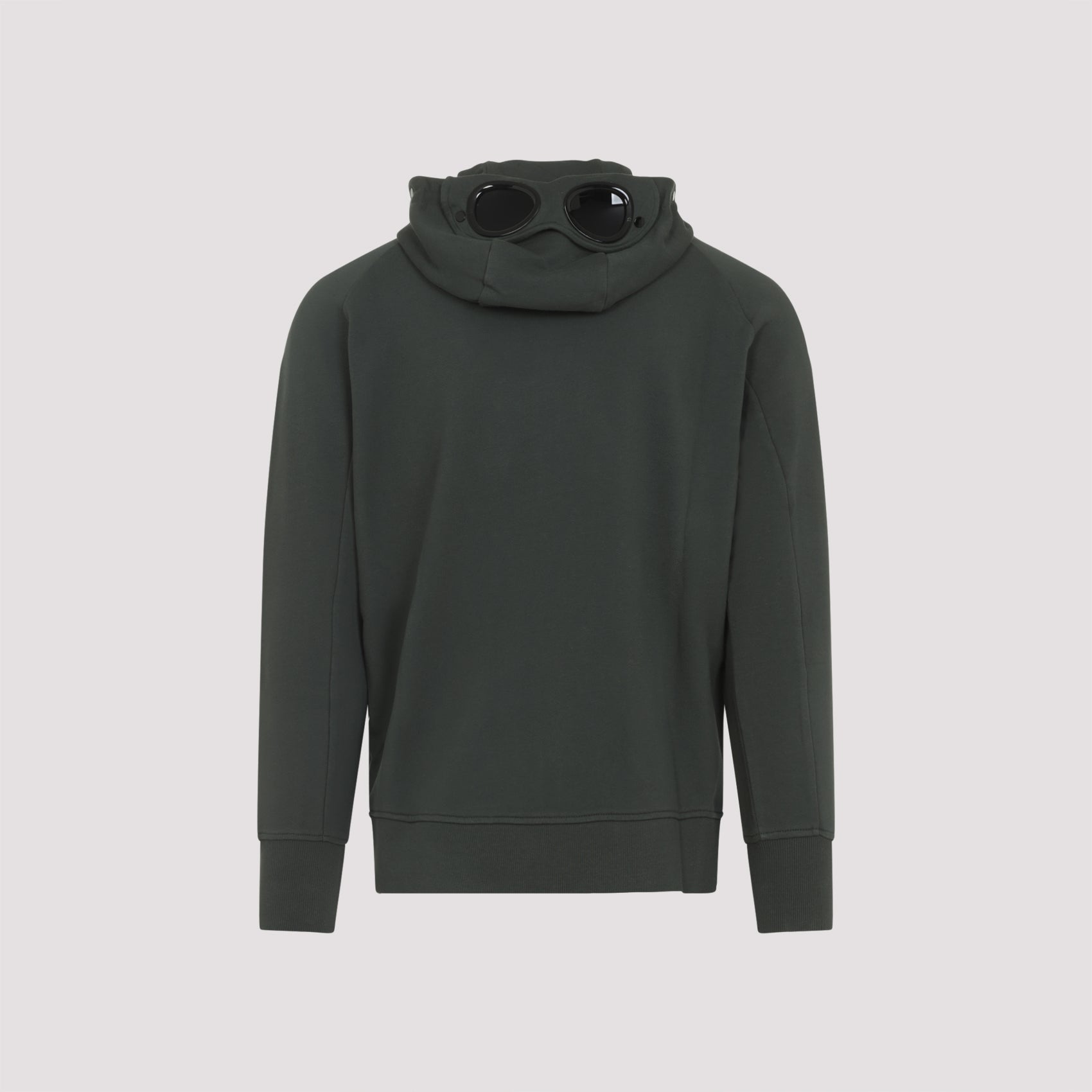 C.P.COMPANY Men's Zip-Up Hoodie with Goggle Detail