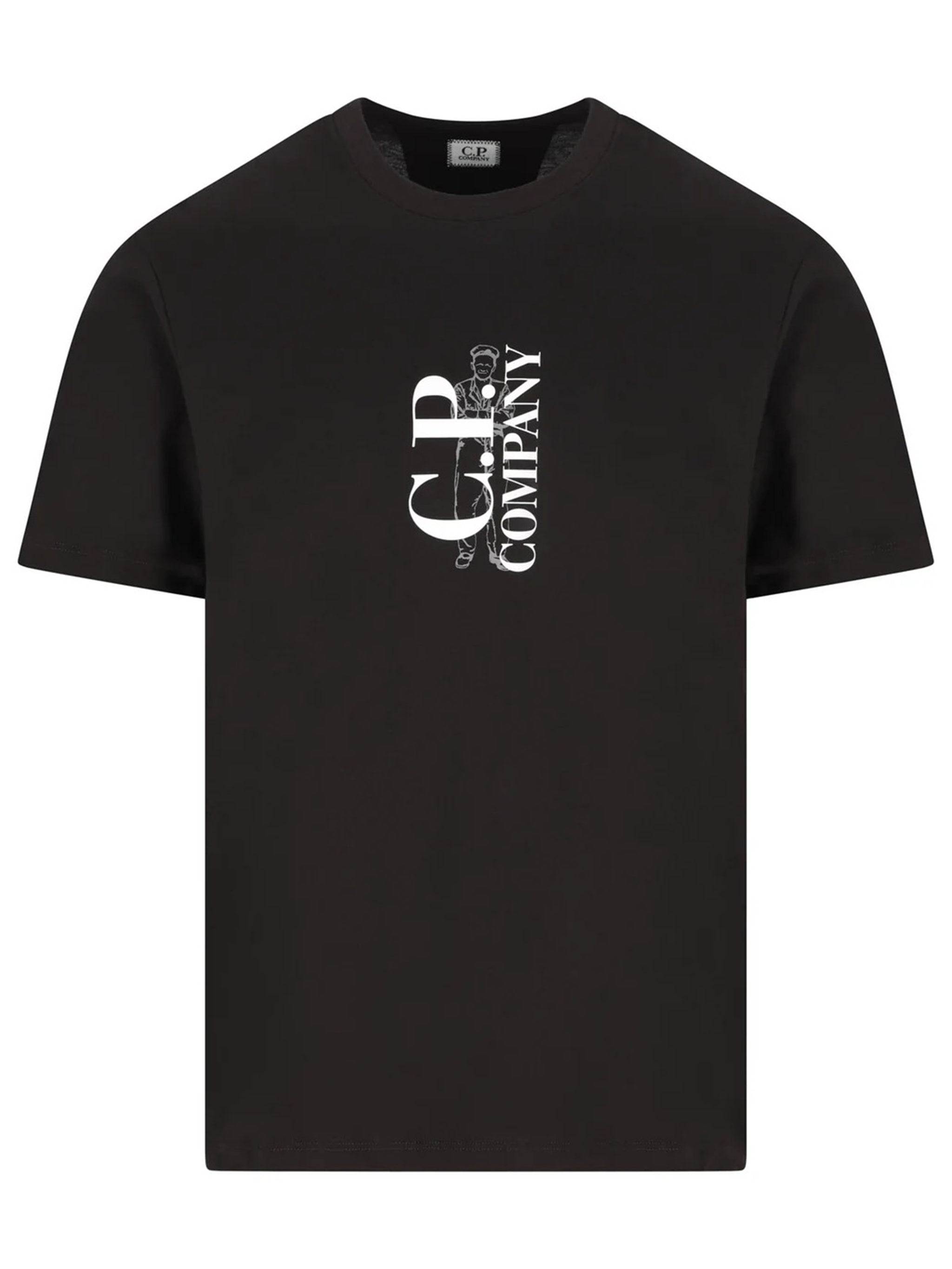 C.P.COMPANY Logo T-Shirt for Men - Relaxed Fit