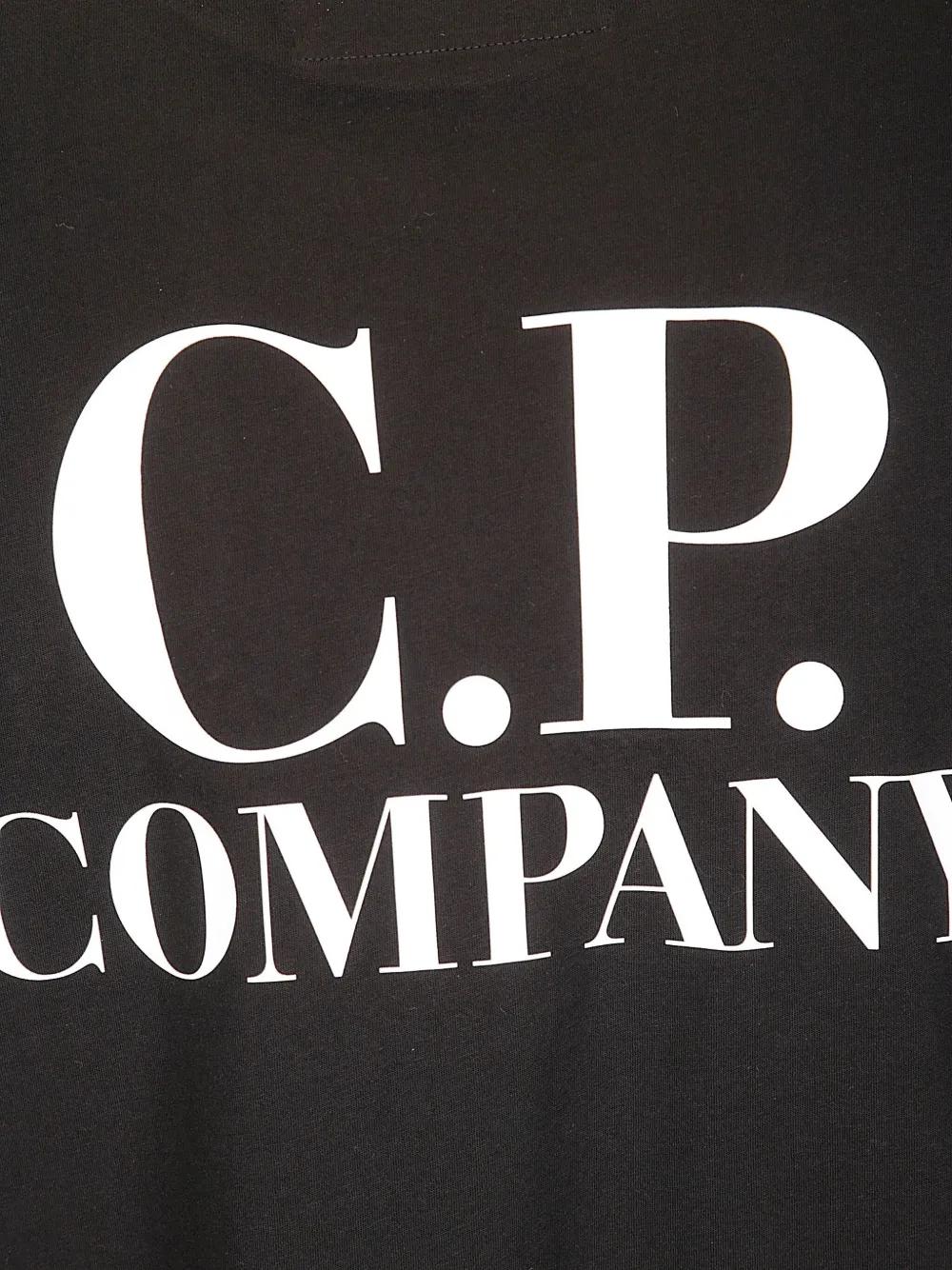 C.P.COMPANY Logo-Print Short-Sleeve Tee
