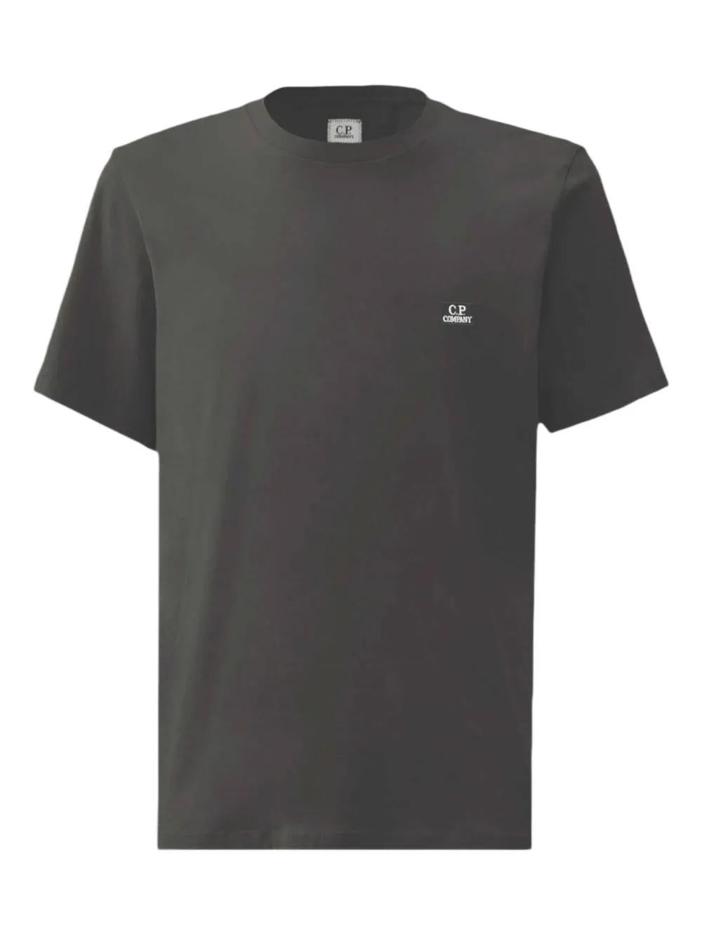 C.P.COMPANY Short-Sleeve T-Shirt with Embroidered Logo