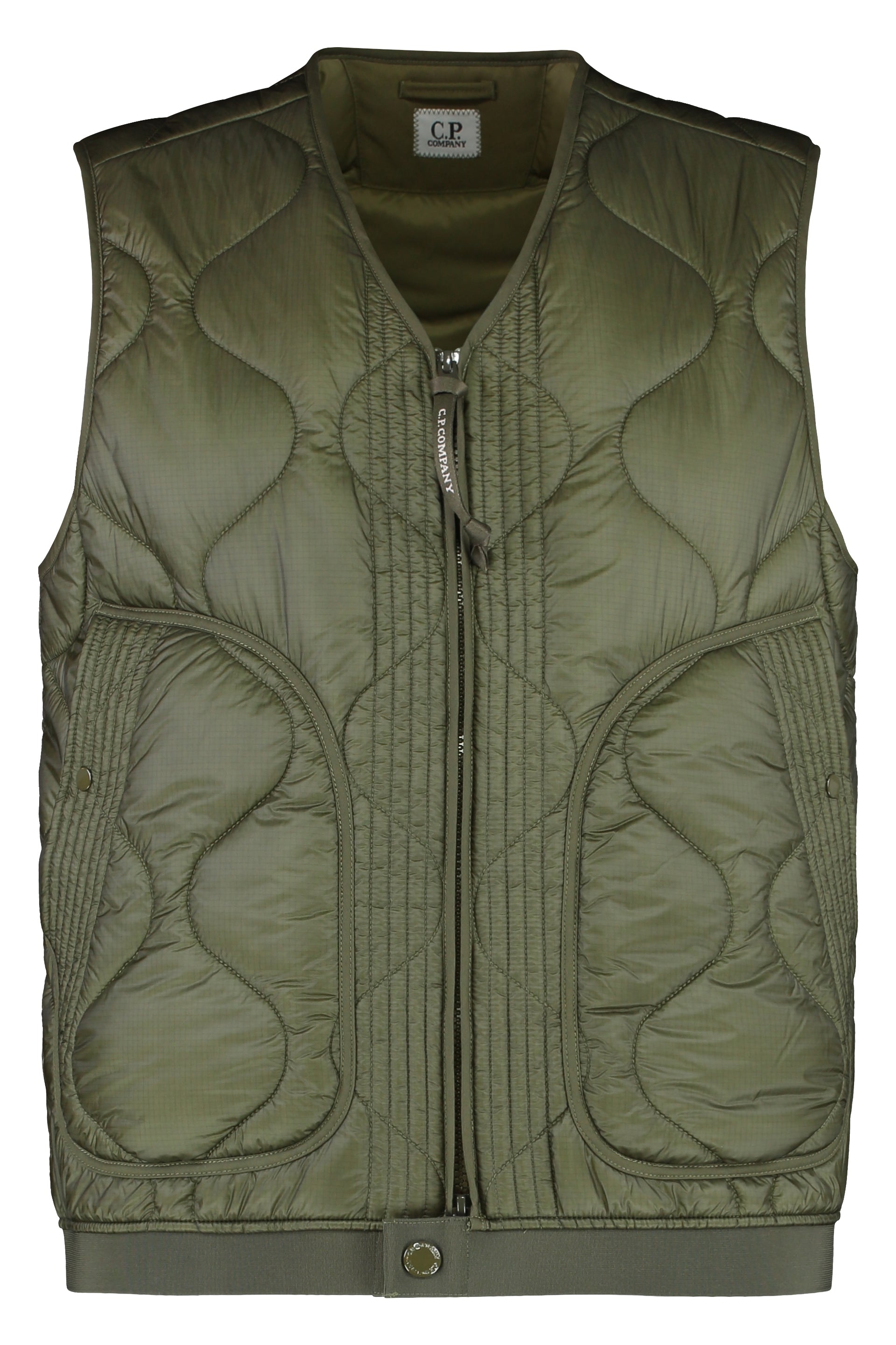C.P.COMPANY Full Zip Down Vest for Men