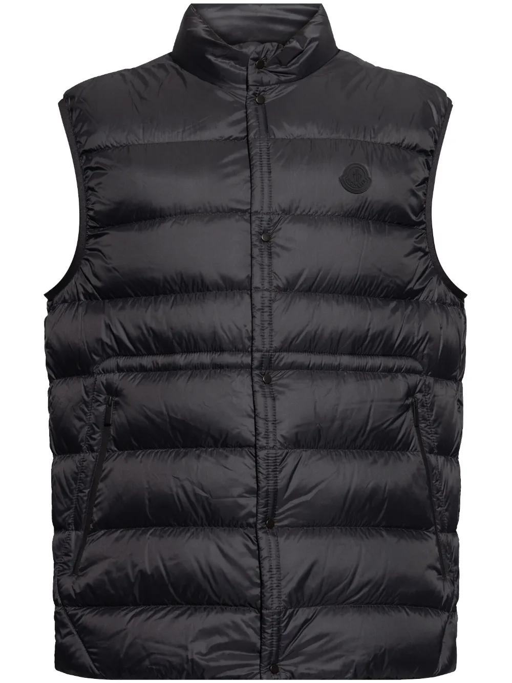 MONCLER Sleeveless Down Jacket for Men - Straight Cut Design