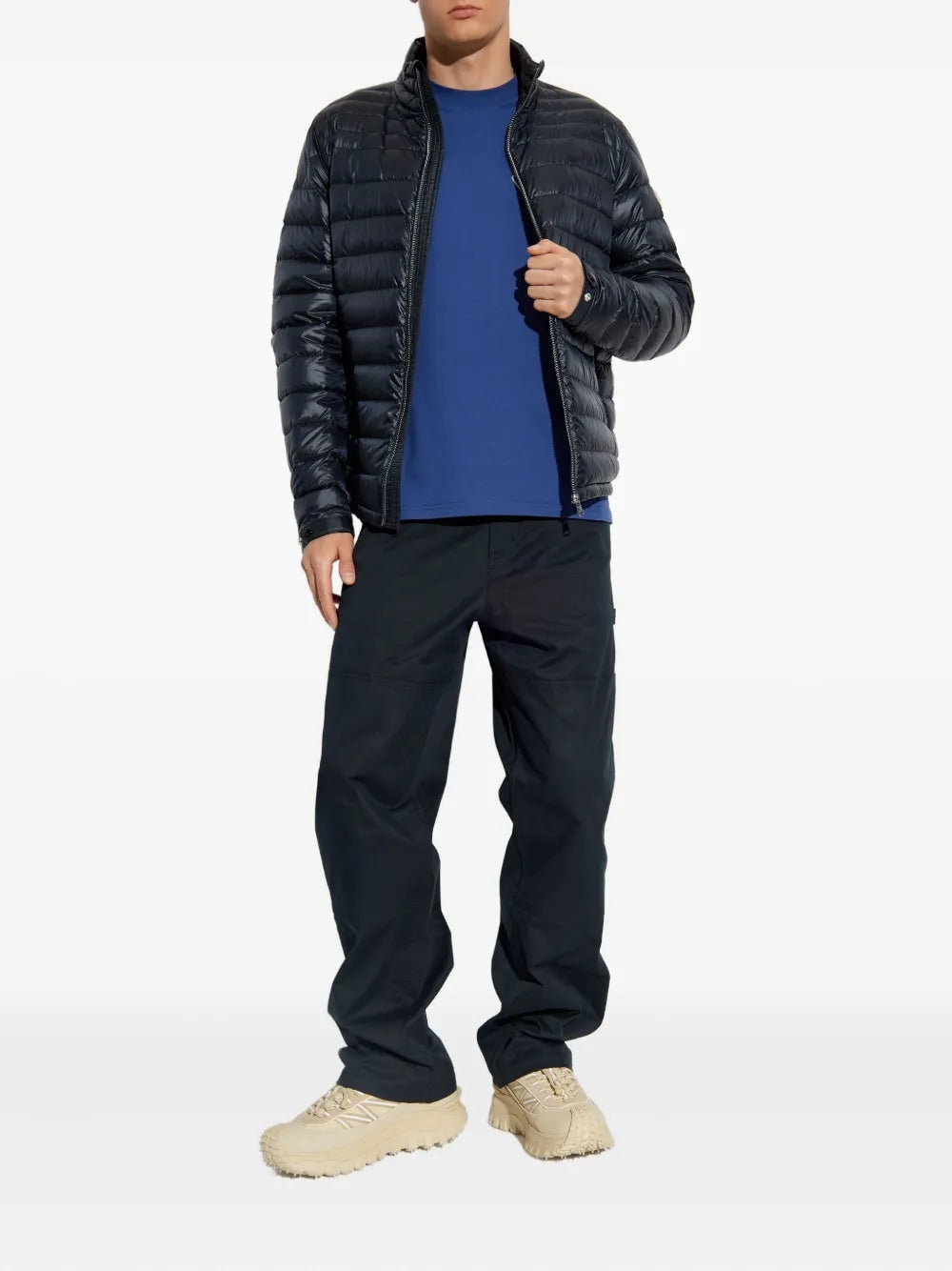 MONCLER Lightweight High Neck Down Jacket for Men