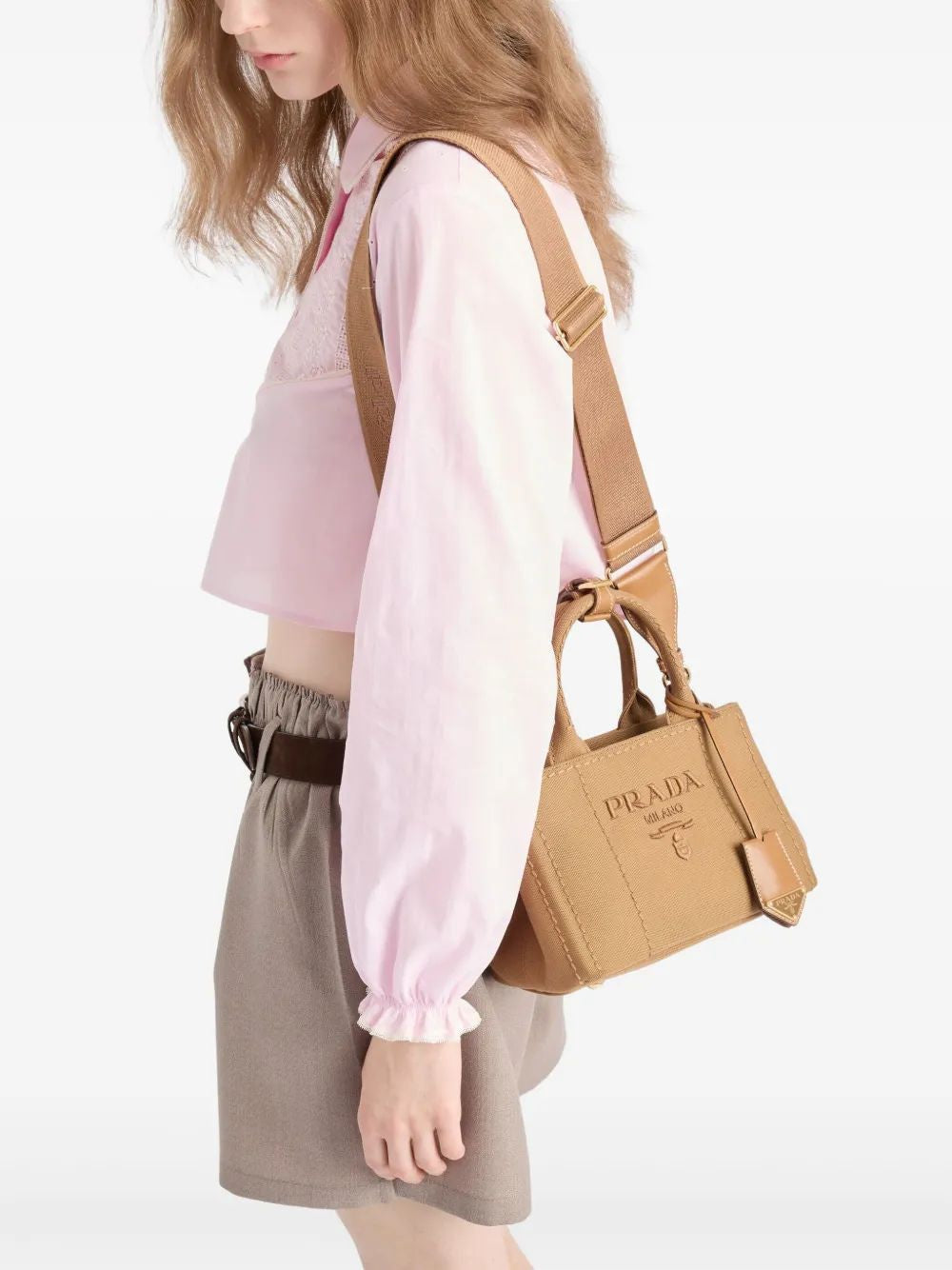 PRADA Mini Soft Fabric Handbag