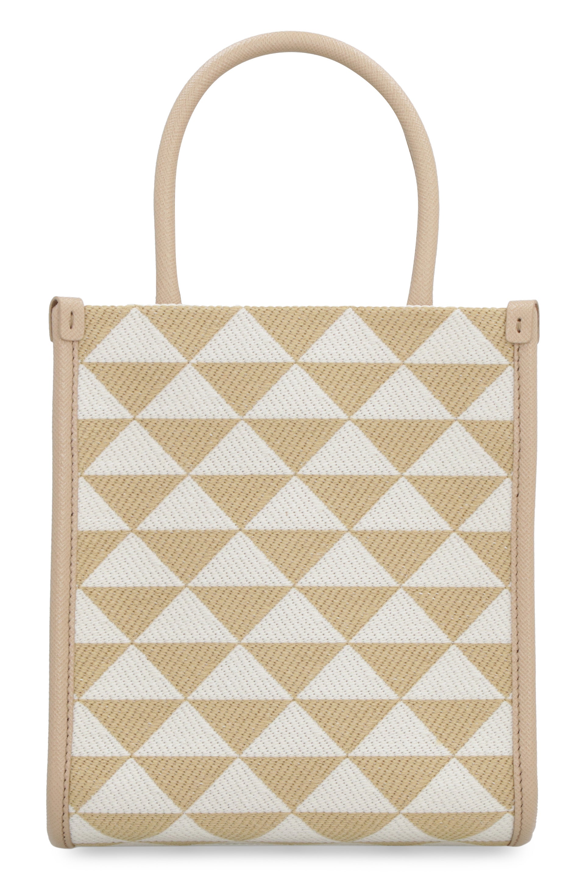 PRADA Mini Embroidered Fabric Handbag