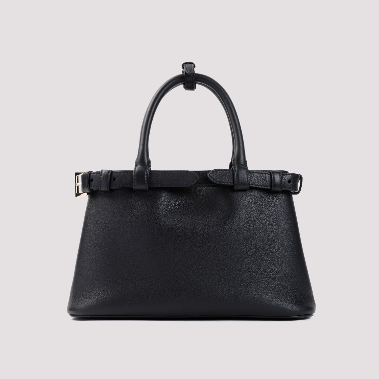PRADA Mini Leather Buckle Handbag