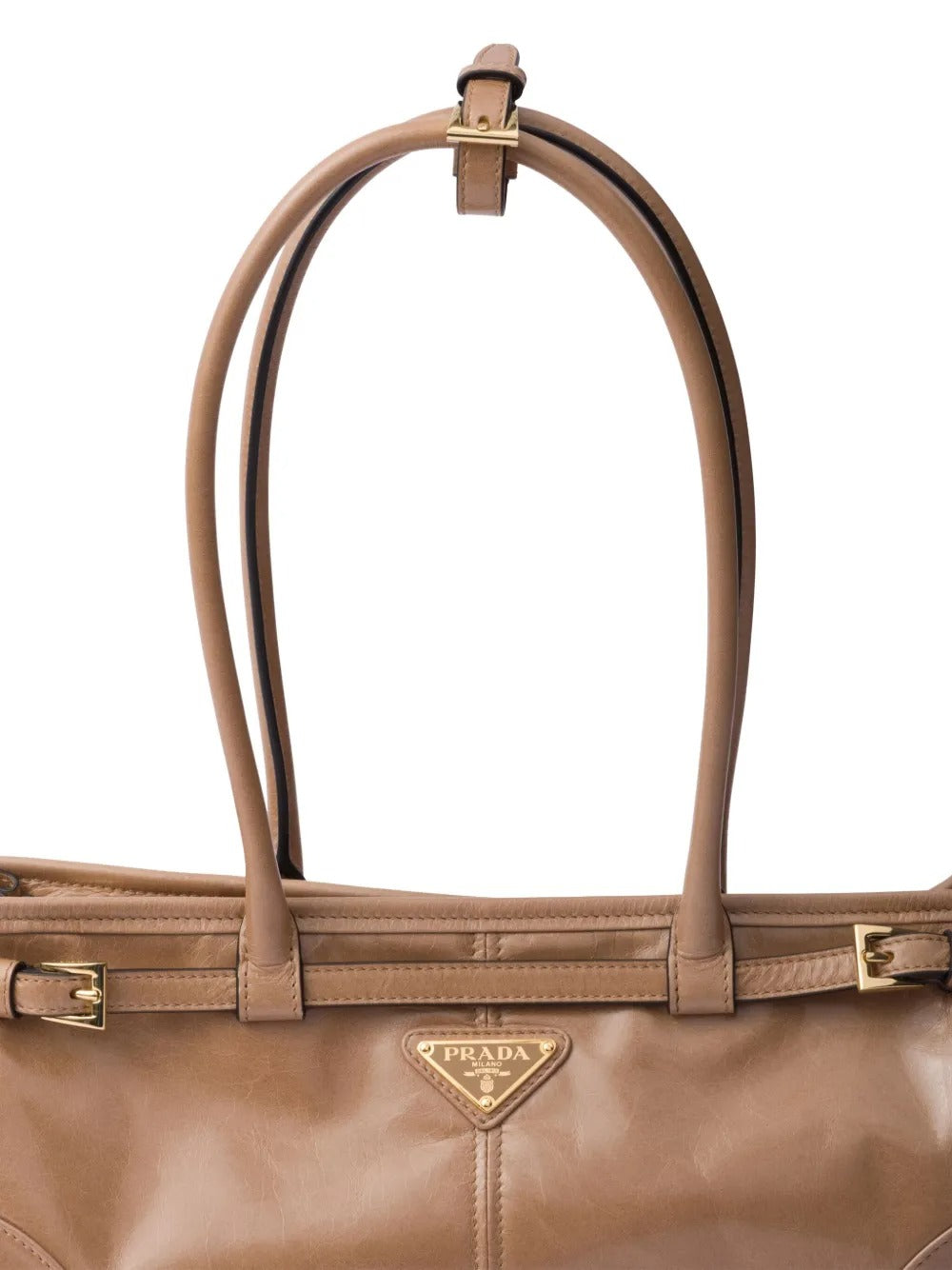 PRADA Medium Leather Handbag - W 32 X H 15.5 X D 12 CM