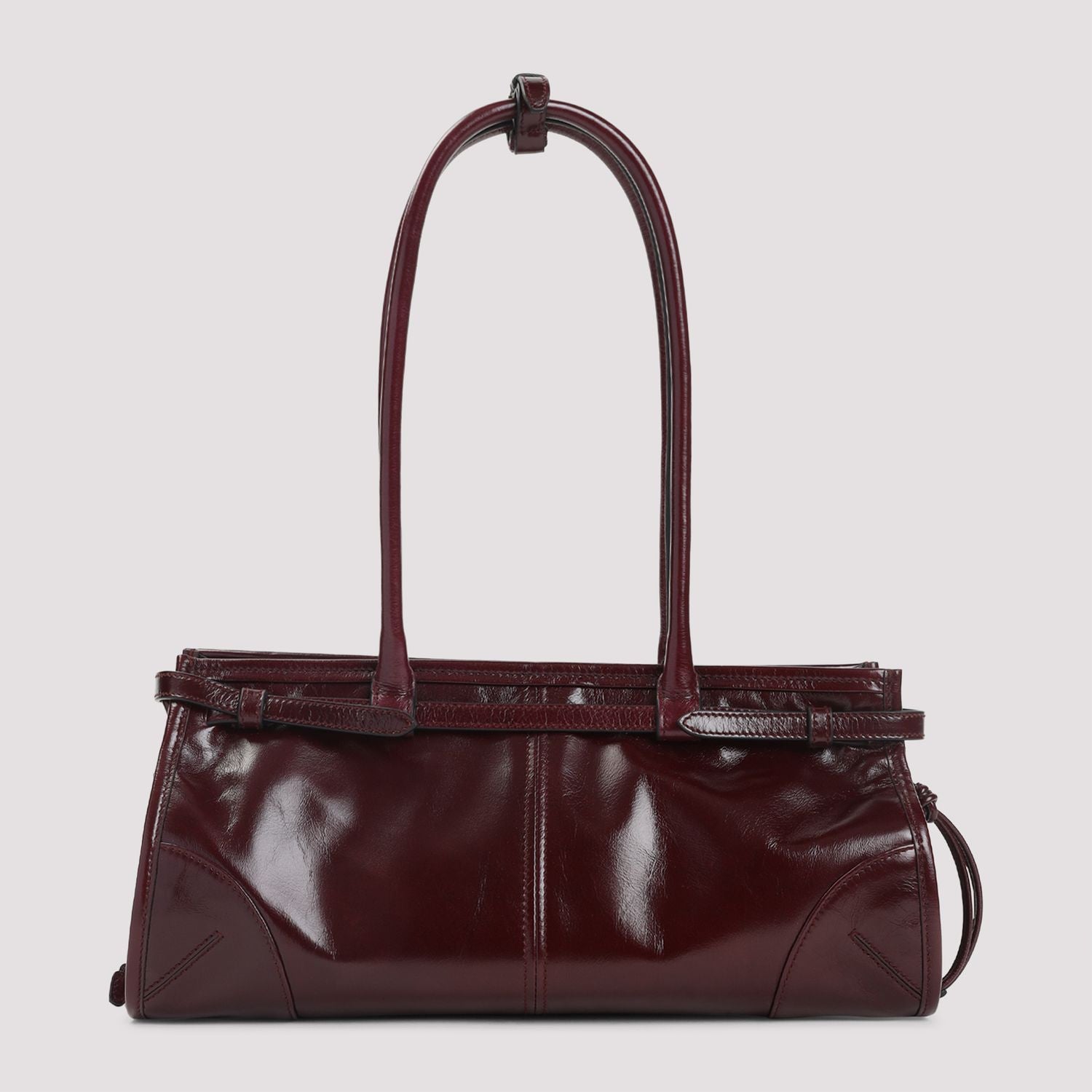 PRADA Medium Leather Handbag with Adjustable Strap