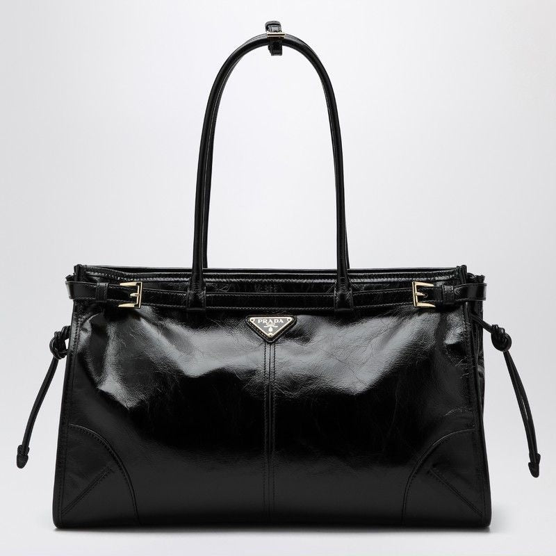 PRADA Large Leather Bonnie Handbag