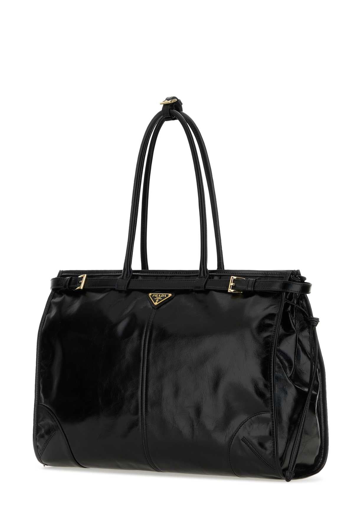 PRADA Sleek Leather Shoulder Handbag