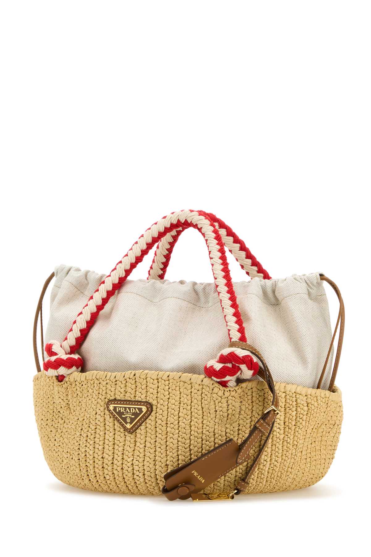 PRADA Mini Raffia Handbag
