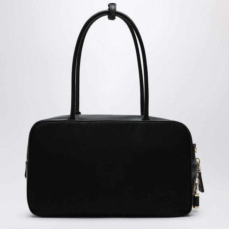 PRADA Medium Top-Handle Handbag in Re-Nylon and Leather