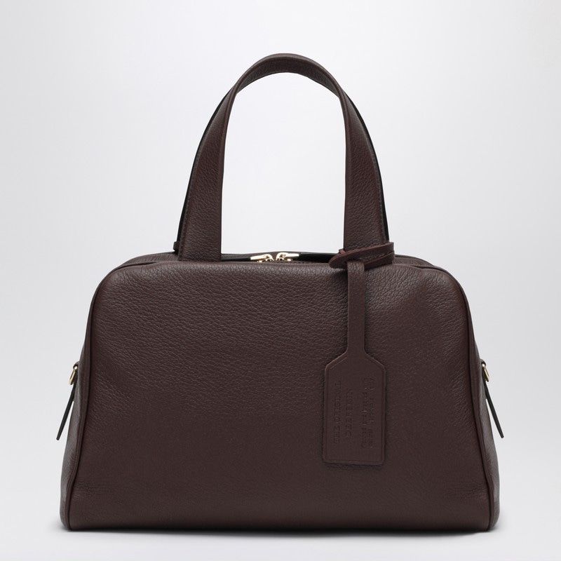 PRADA Large Leather Duffle Handbag