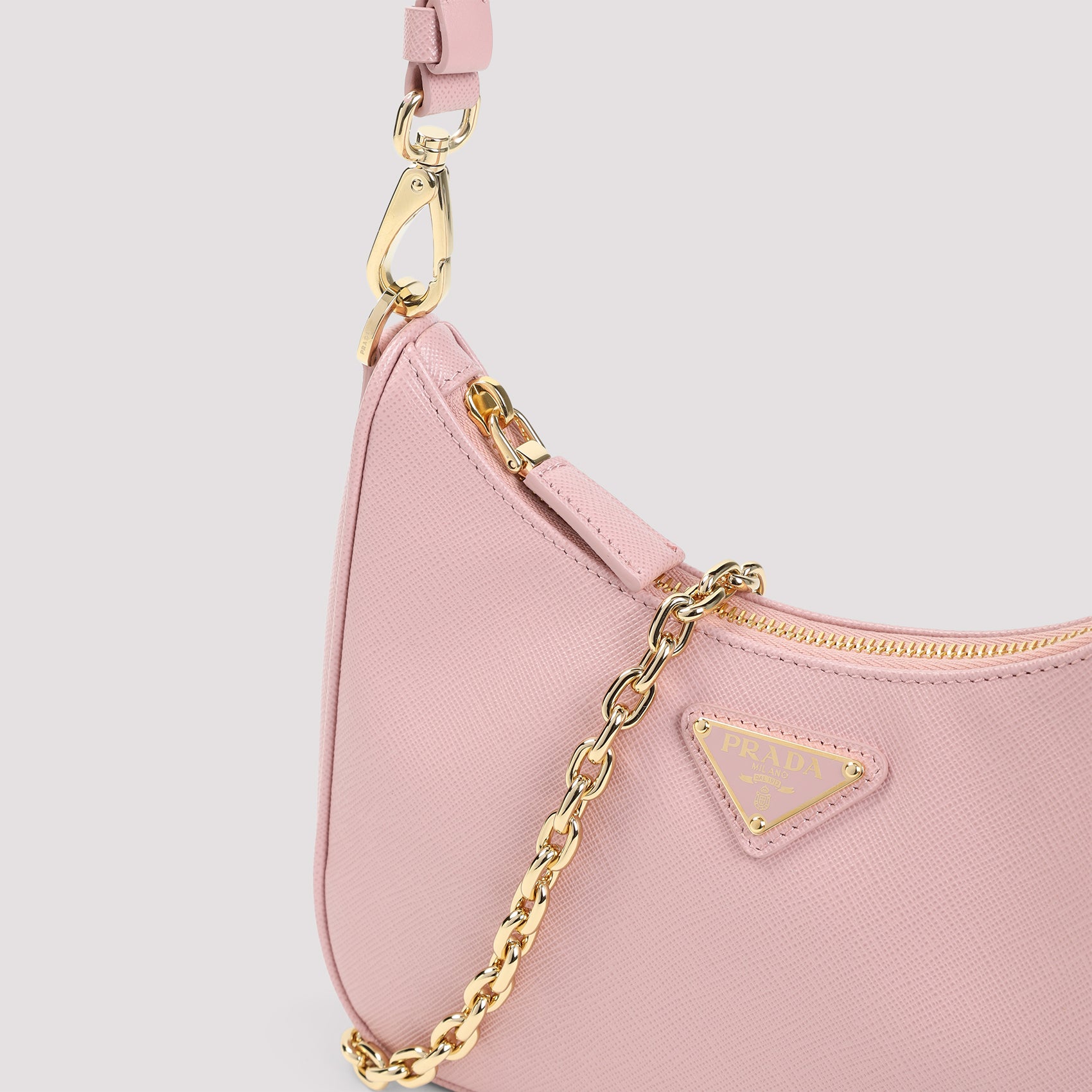 PRADA Mini Re-Edition Leather Shoulder Handbag